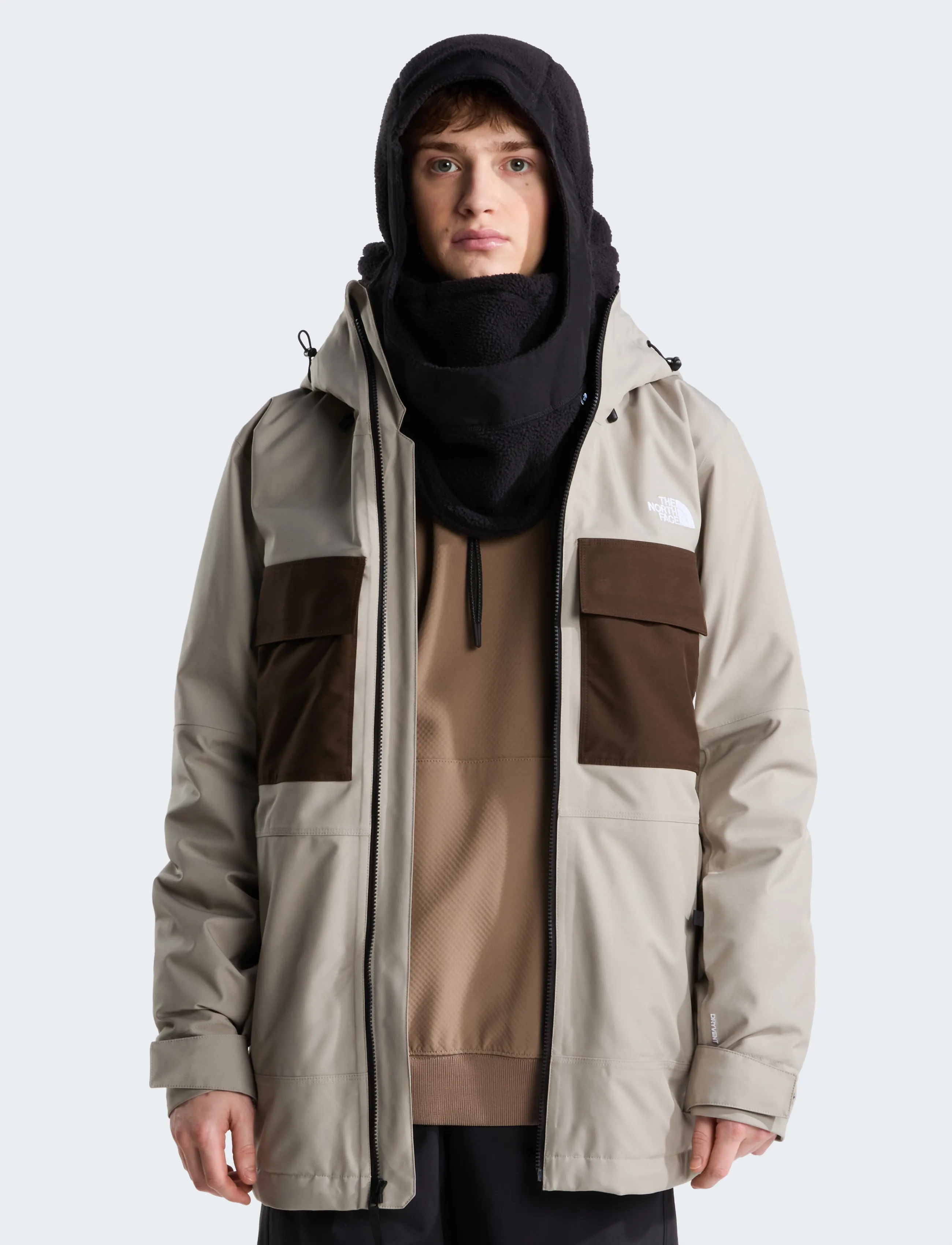 The North Face M FOURBARREL TRICLIMATE JACKET - Streetstyle - STONE SLAB/DARK CHESTNU / beige