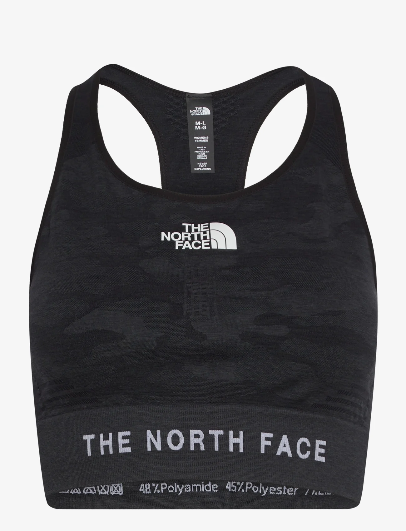 The North Face - WOMEN’S MA LAB SEAMLESS TOP - naised - tnf black/asphalt grey - 0