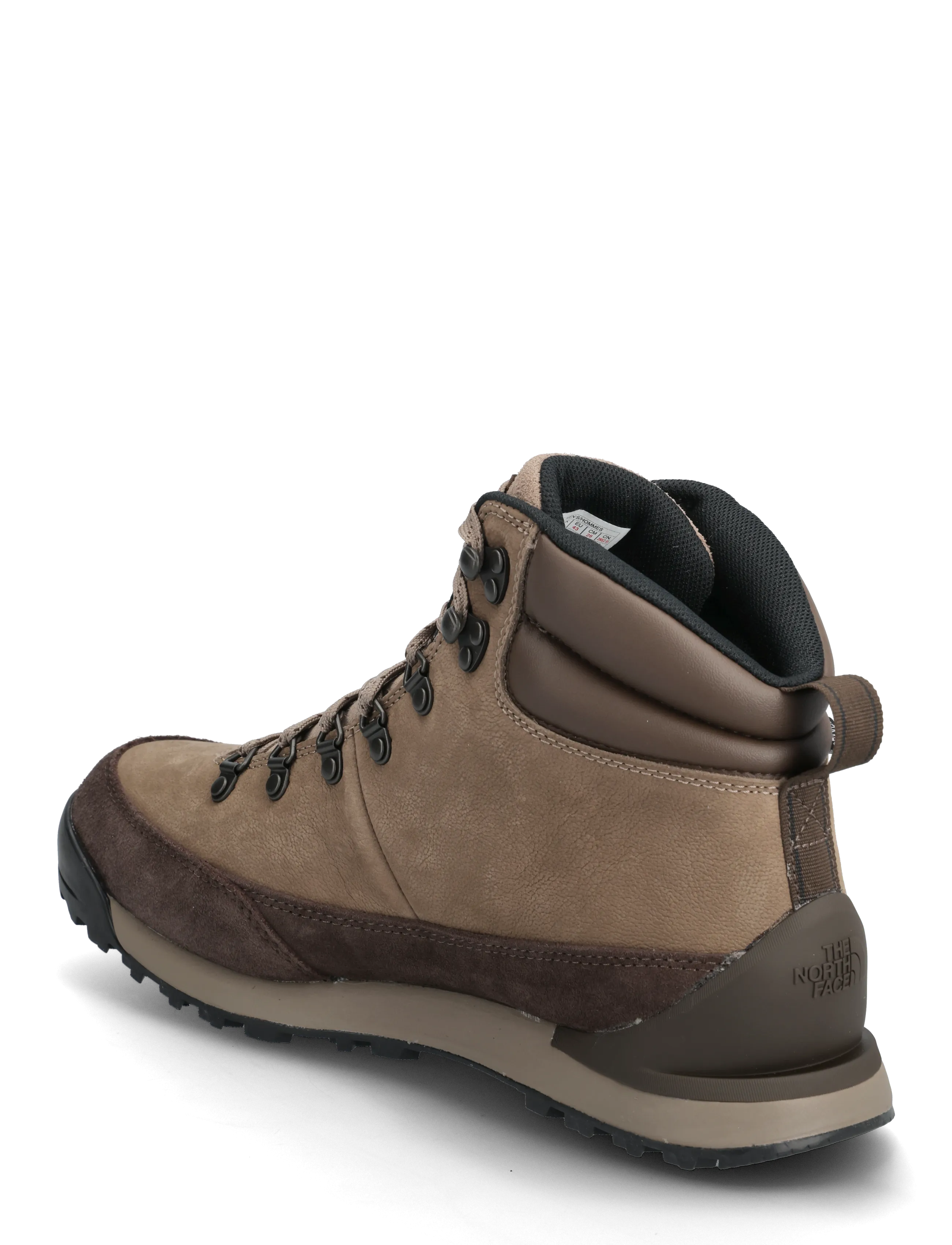 The North Face - M BACK-TO-BERKELEY IV LEATHER WP - hiking shoes - demitasse brown/garnet - 3