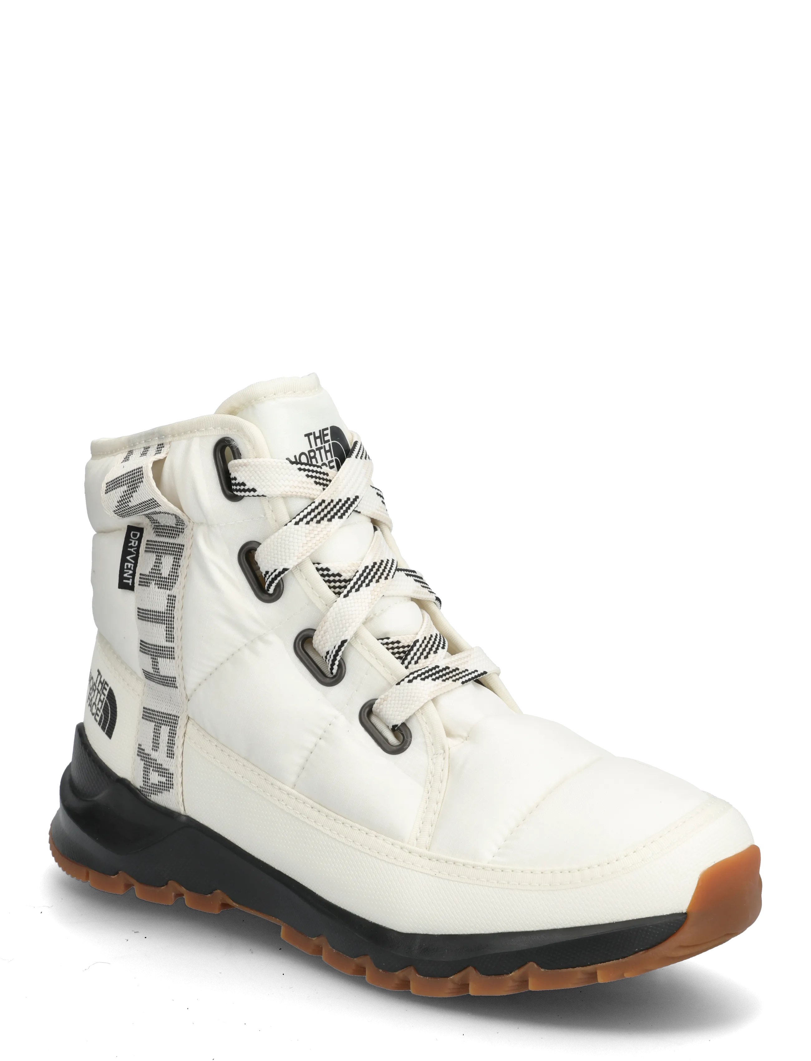 The North Face W THERMOBALL LACE UP LUXE WP - The North Face - GARDENIA WHITE/TNF BLACK / white