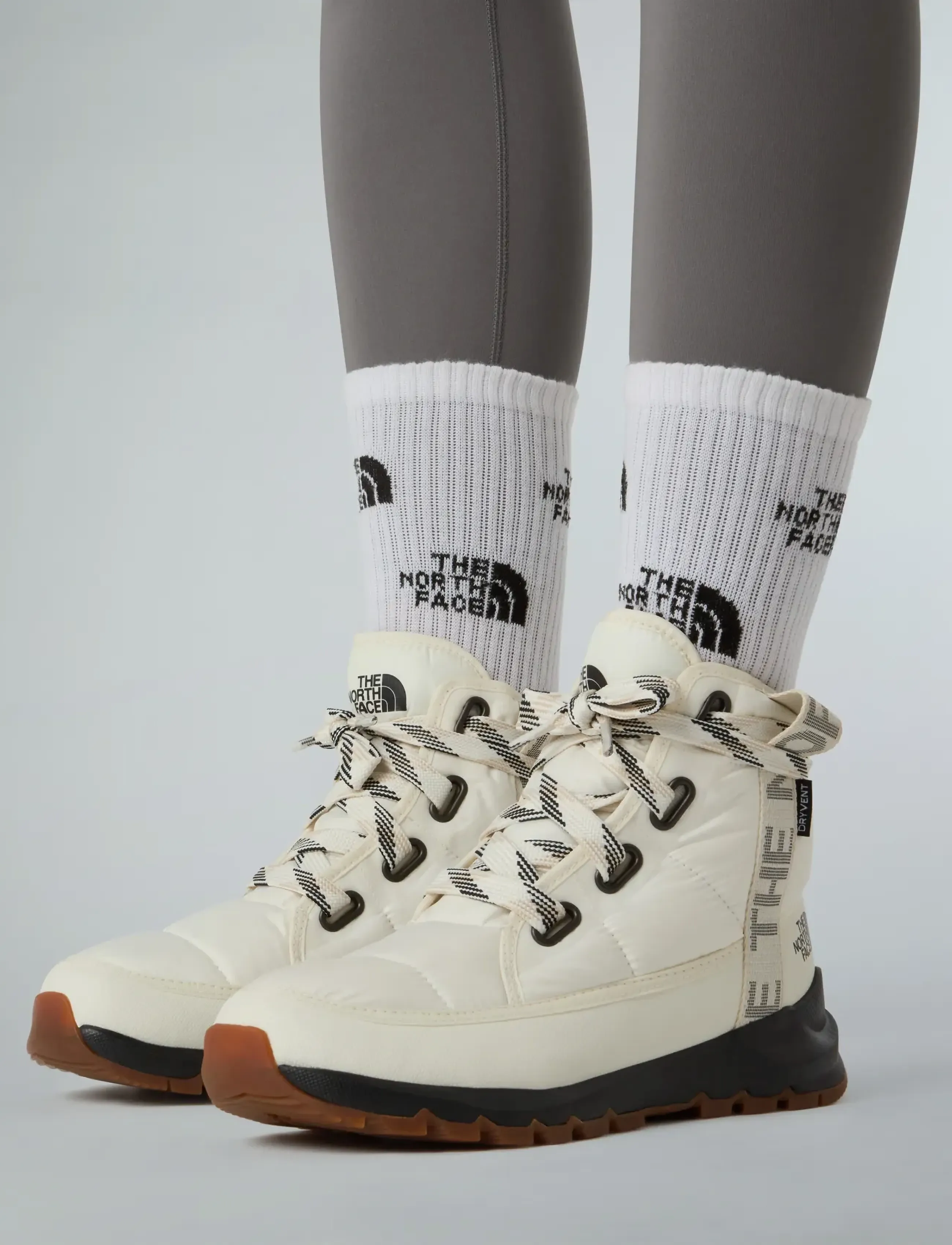 The North Face W Thermoball Lace Up Luxe Wp, Kvinder, Snørevinterstøvler, Hvid, Str: 39