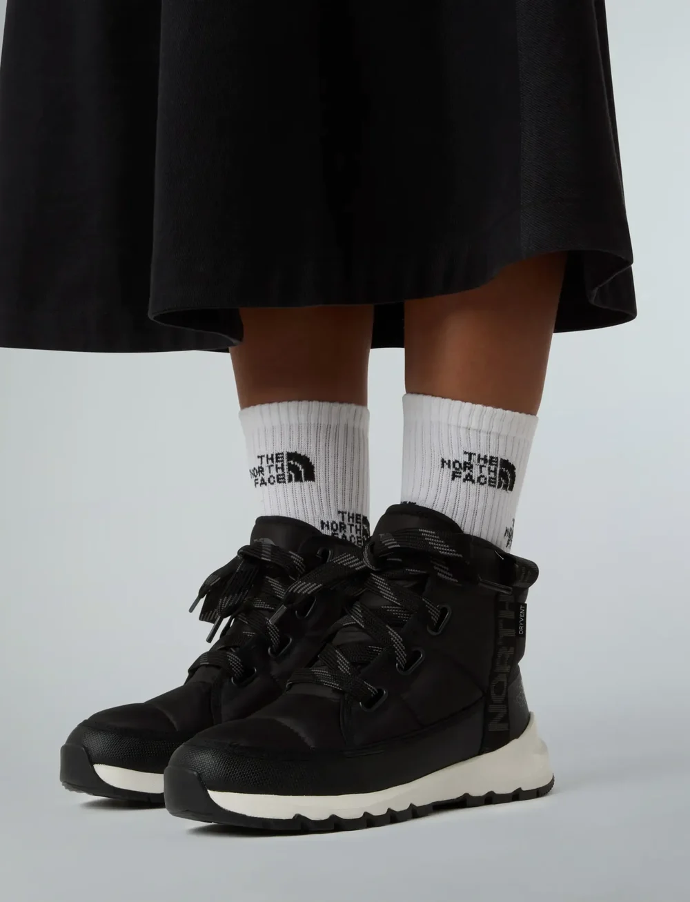 The North Face - W THERMOBALL LACE UP LUXE WP - wanderschuhe - tnf black/asphalt grey - 0