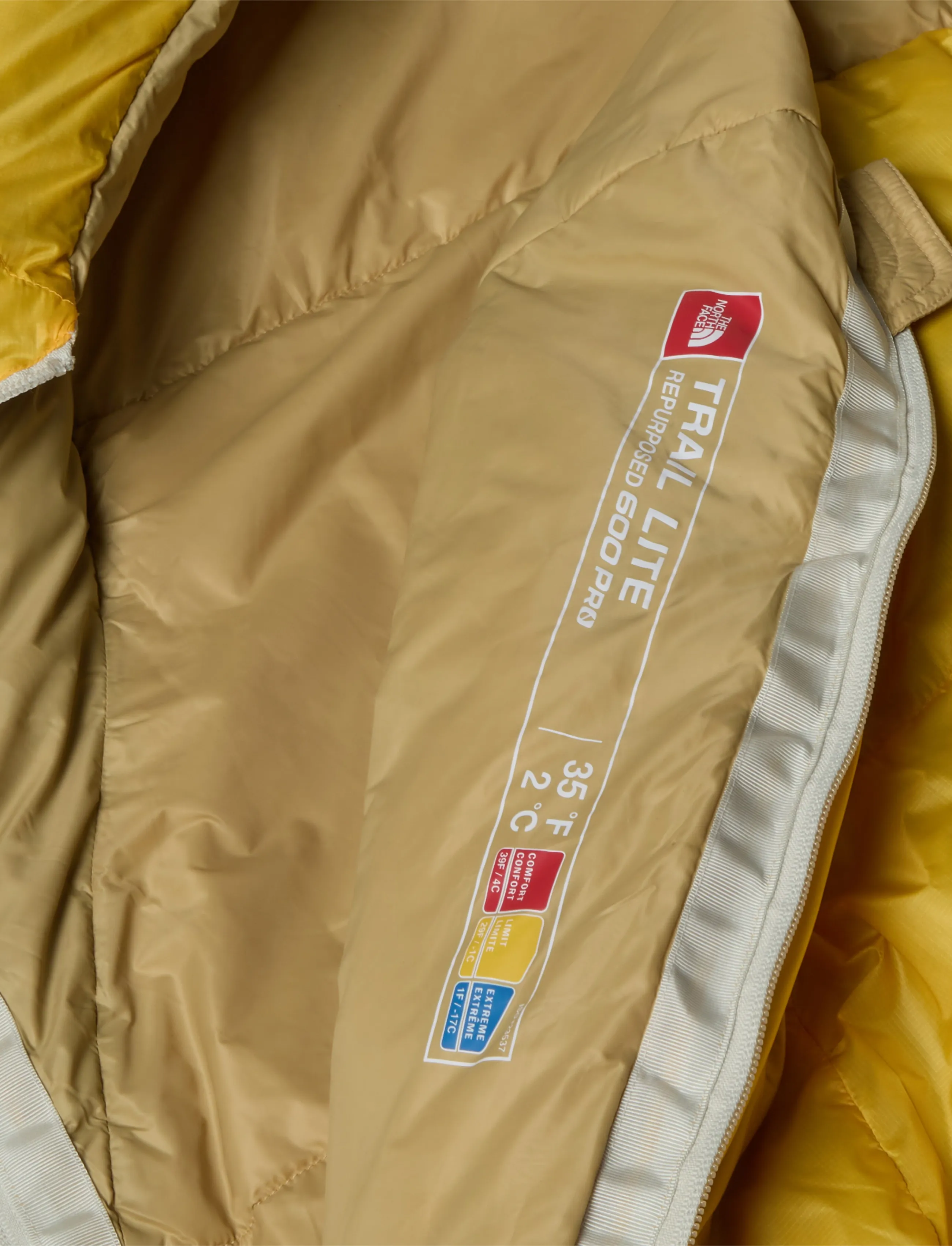 The North Face - TRAIL LITE DOWN 35 - tnf yellow/khaki stone/ - 5
