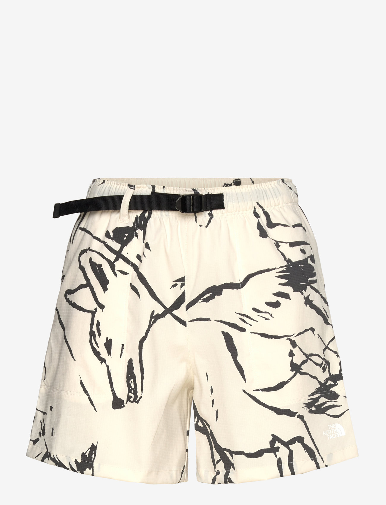 The North Face - W CLASS V PATHFINDER BELTED SHORT - white dune coyote field - 0