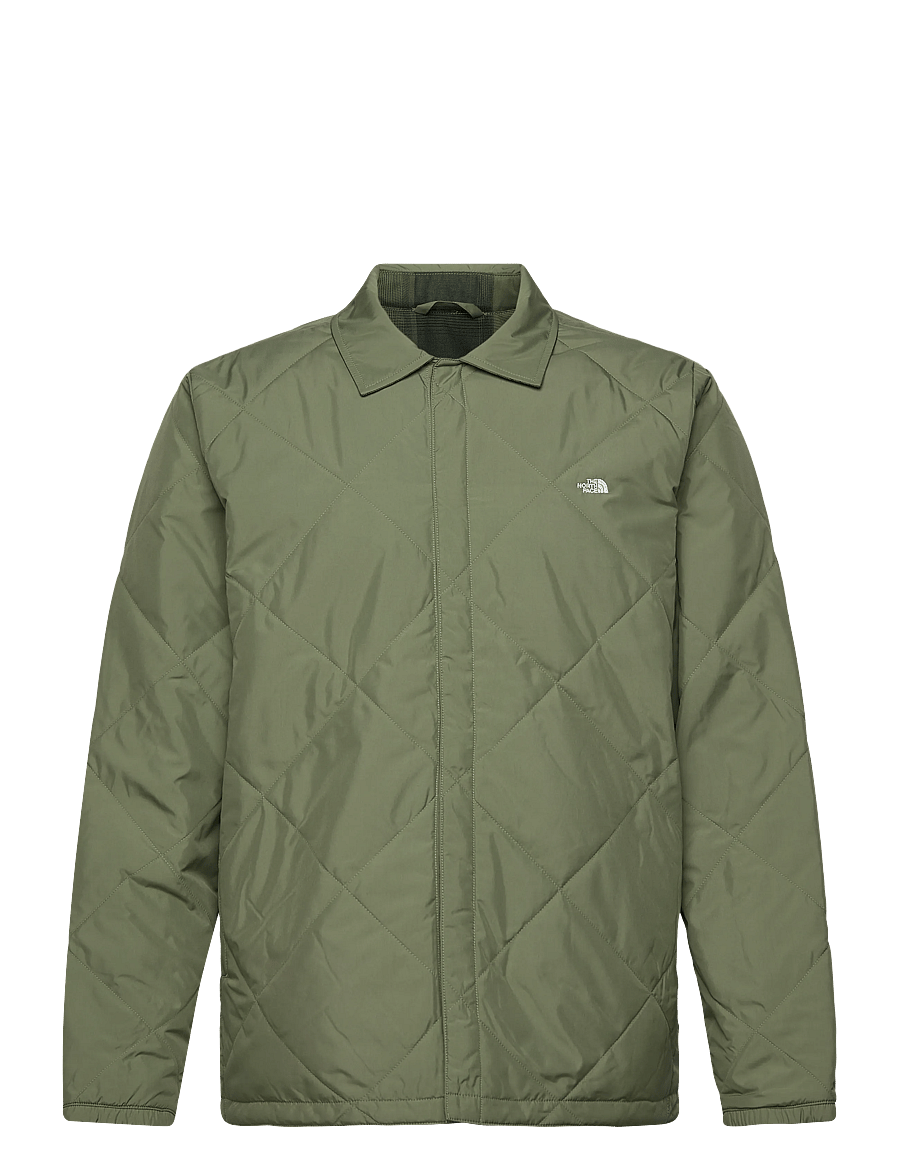 The North Face - M AFTERBURNER INSULATED FLANNEL - casual jakker - bark mist/tnf black sha - 1