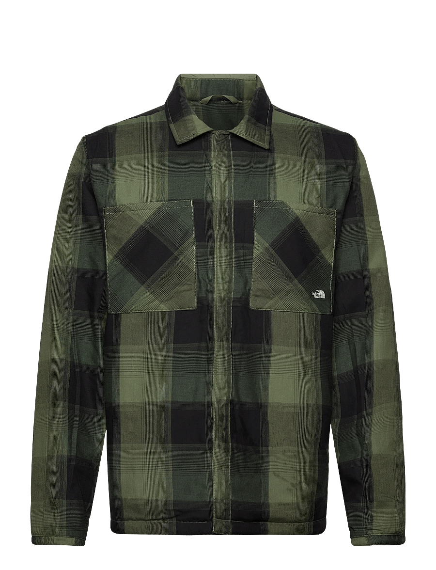 The North Face - M AFTERBURNER INSULATED FLANNEL - casual jakker - bark mist/tnf black sha - 3