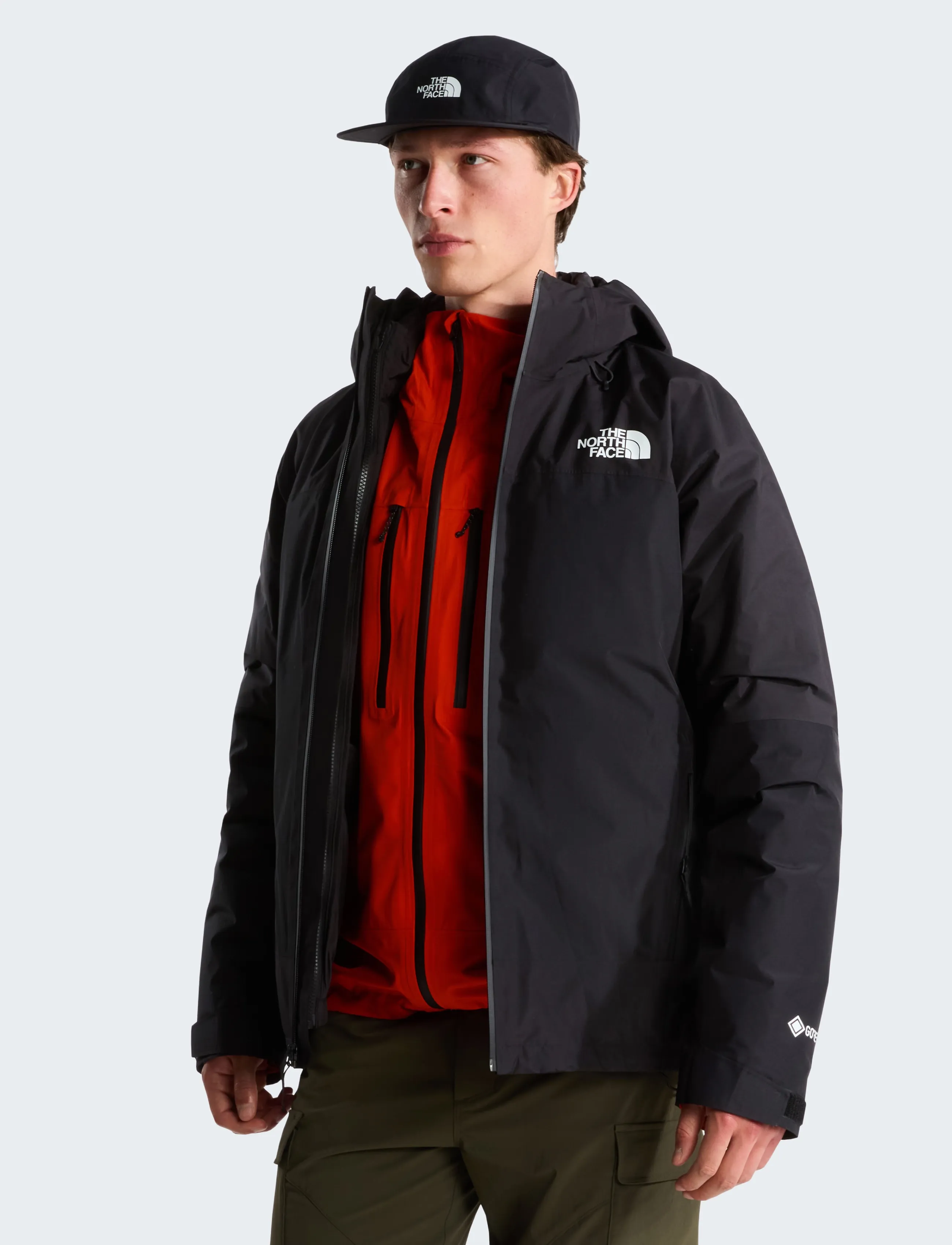 The North Face M MOUNTAIN LIGHT TRICLIMATE GTX JACKET - Clothing - TNF BLACK/NPF/R / black