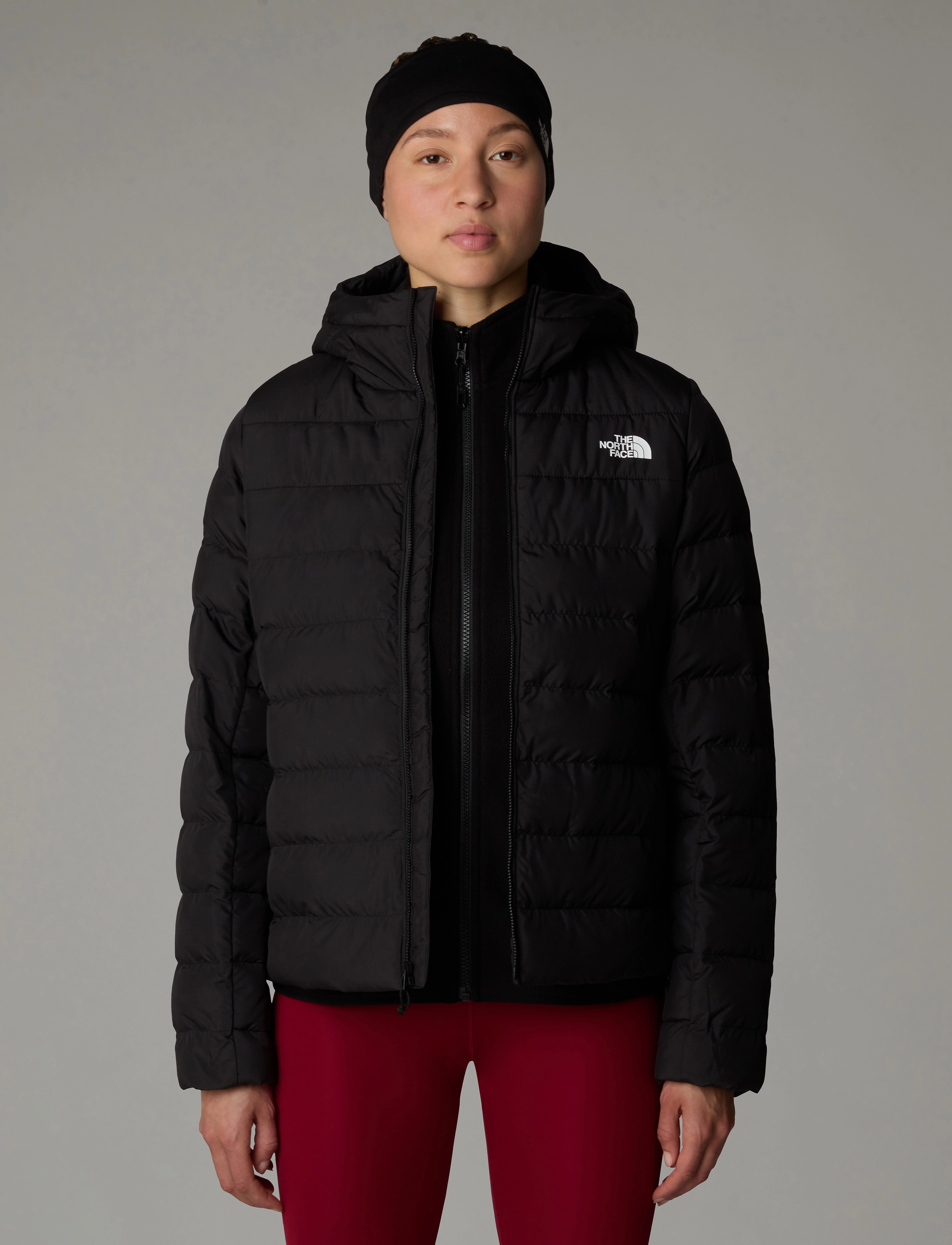 The North Face W Aconcagua 3 Hoodie, Kvinder, Hætte Dunjakke, Sort, Str: XL