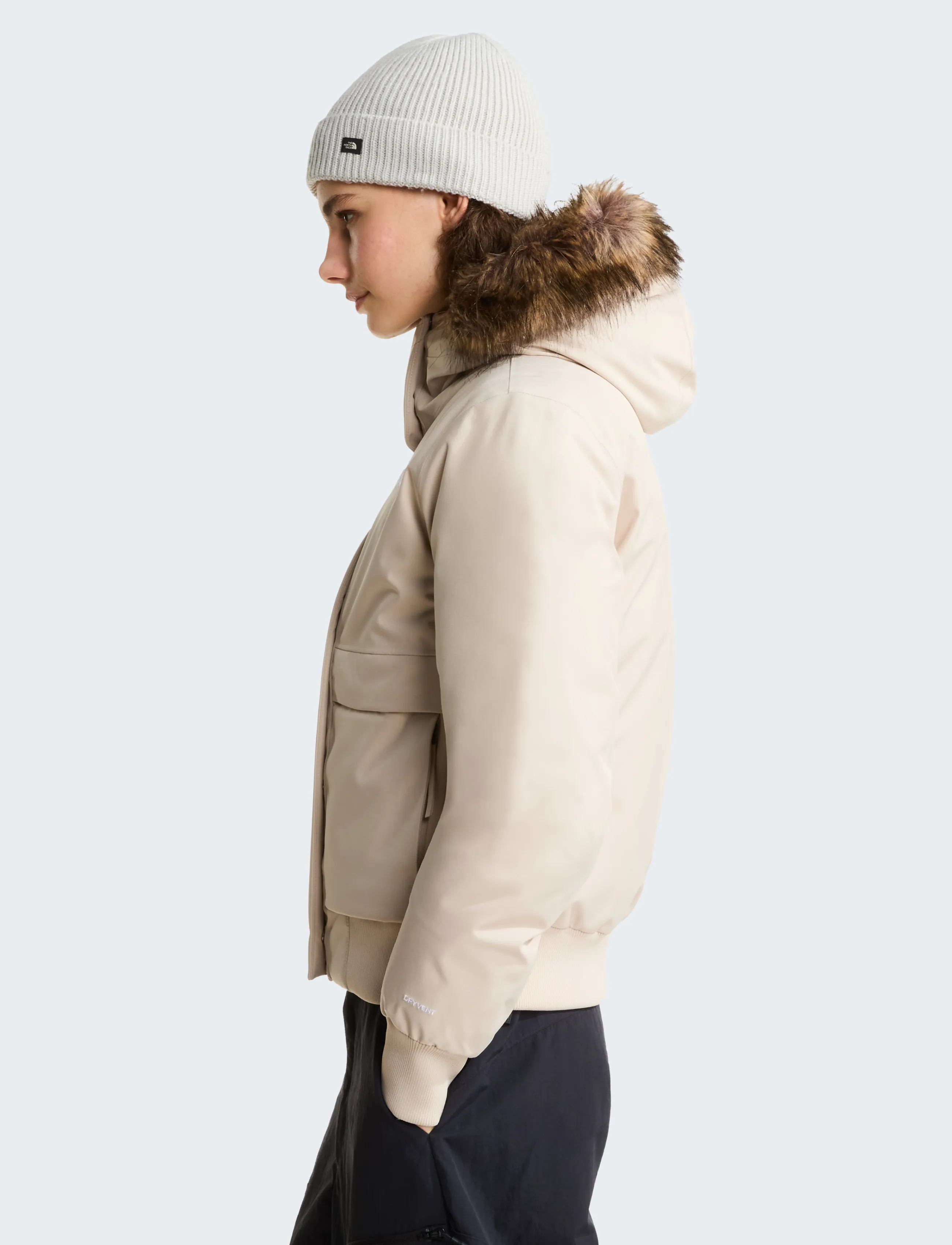 The North Face - W ARCTIC BOMBER - vinterjakker - timeless taupe - 4