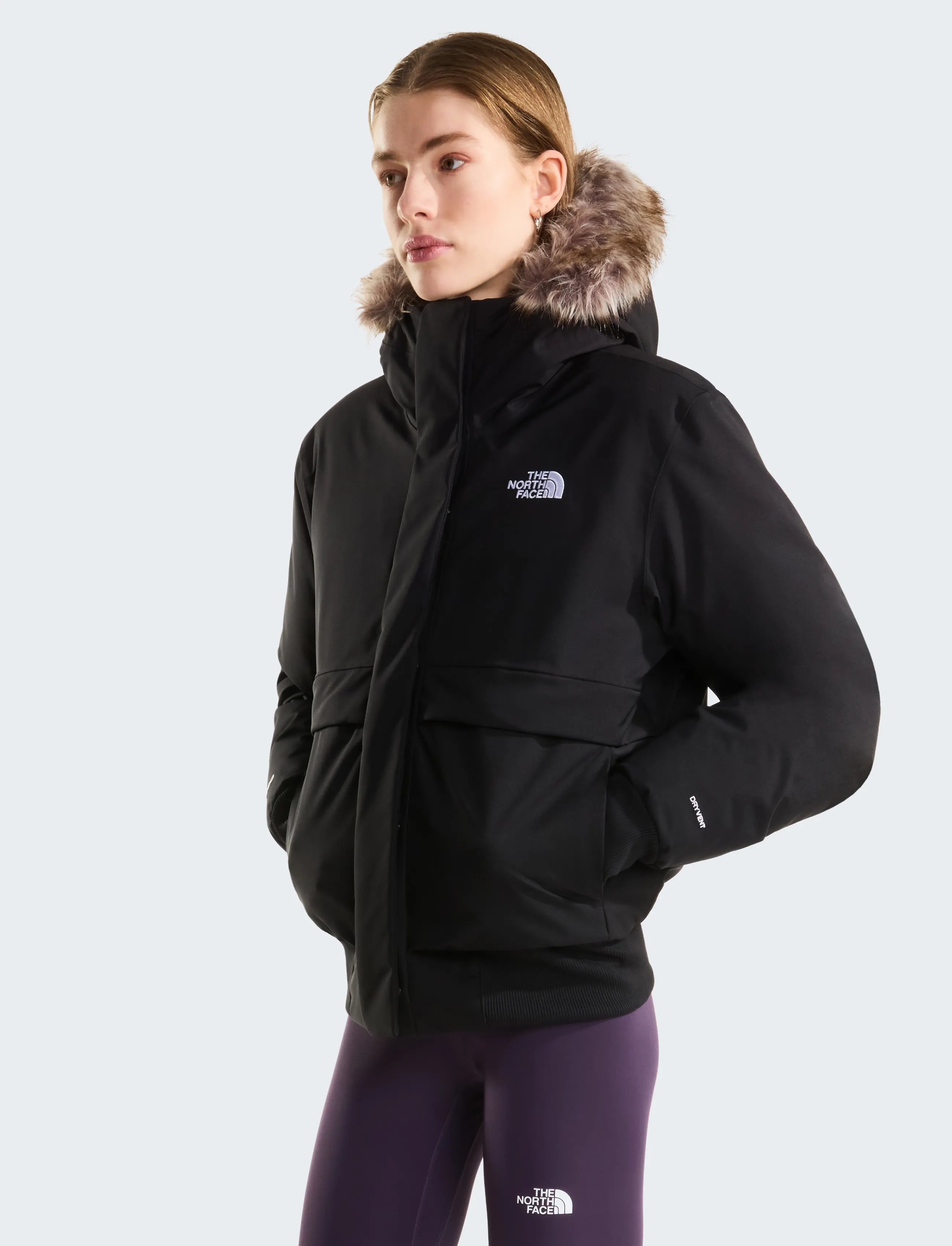 The North Face - W ARCTIC BOMBER - vinterjakker - tnf black-npf - 0