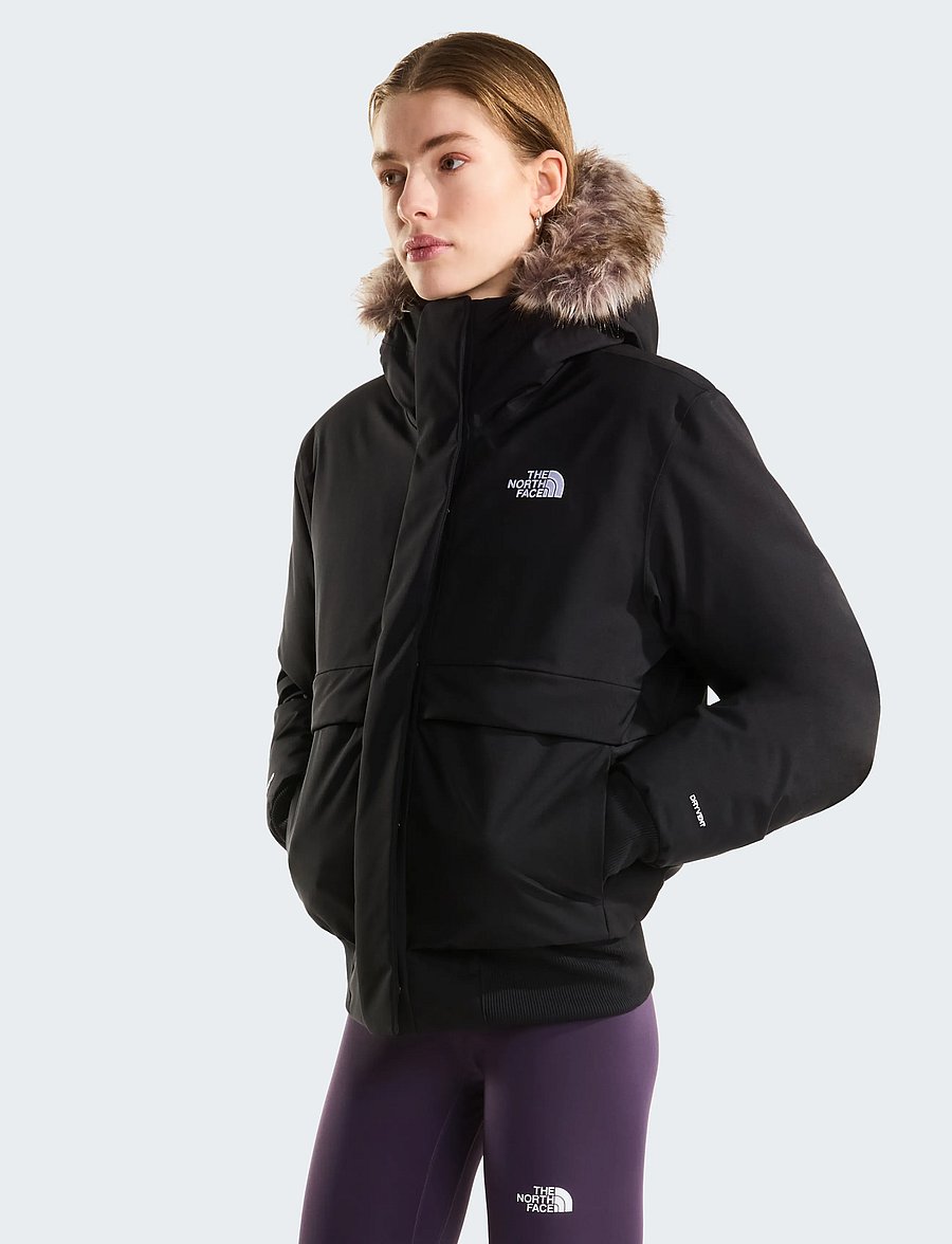 The North Face - W ARCTIC BOMBER - winterjacken - tnf black-npf - 0