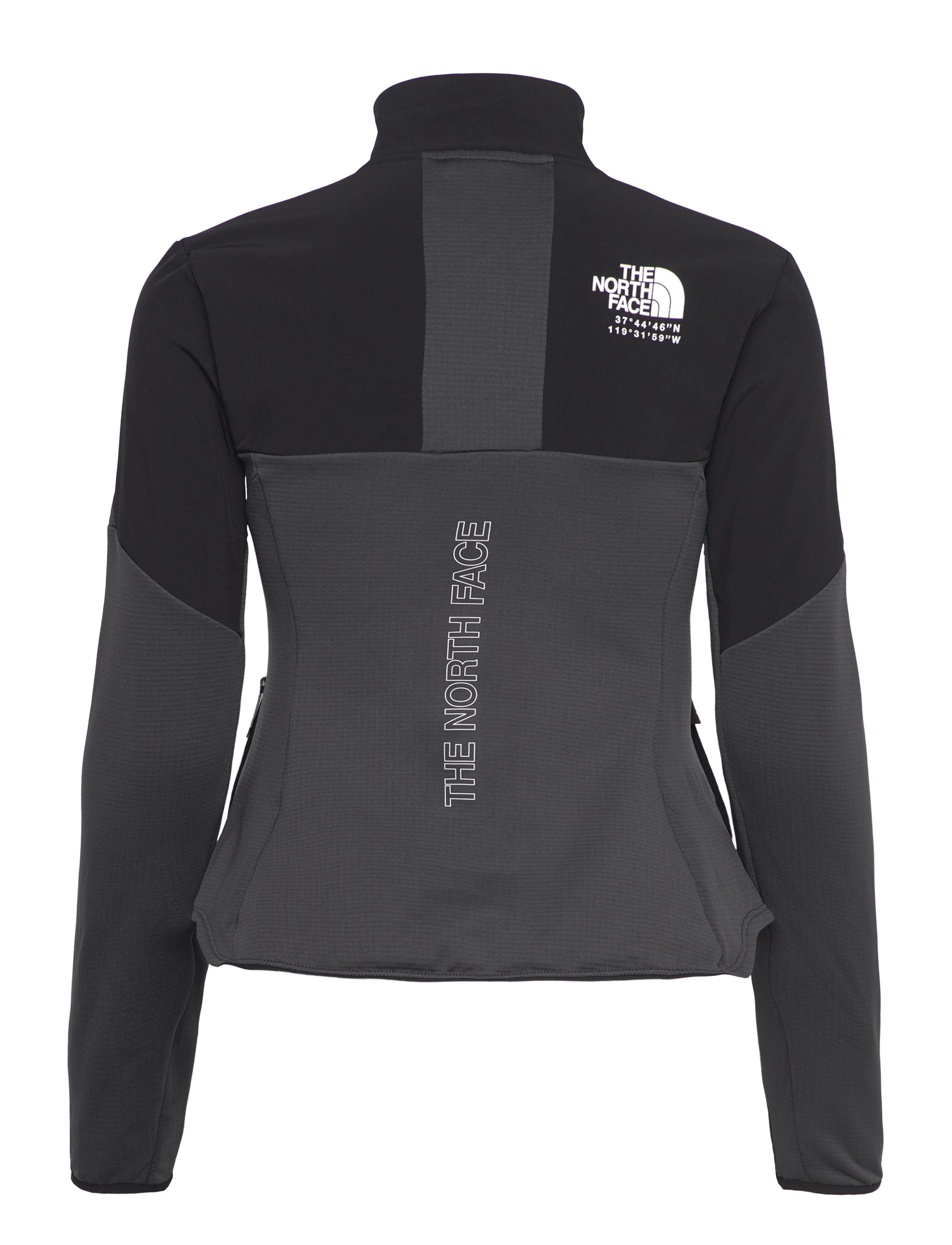 The North Face - W MIDDLE ROCK FZ FLEECE - asphalt grey/tnf black - 1