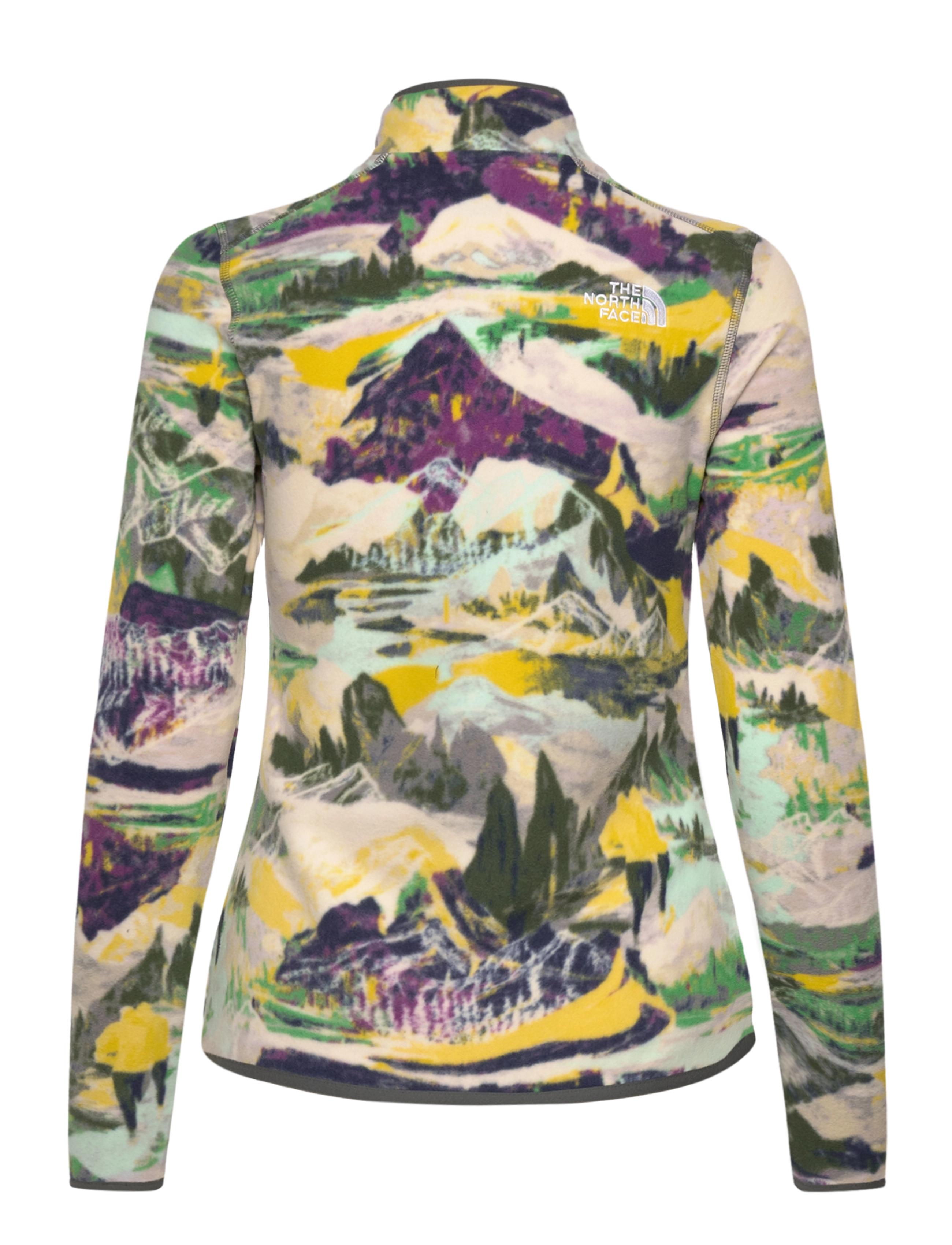 The North Face - W 100 GLACIER PRINTED 1/4 ZIP - EU - black currant purple tr - 1