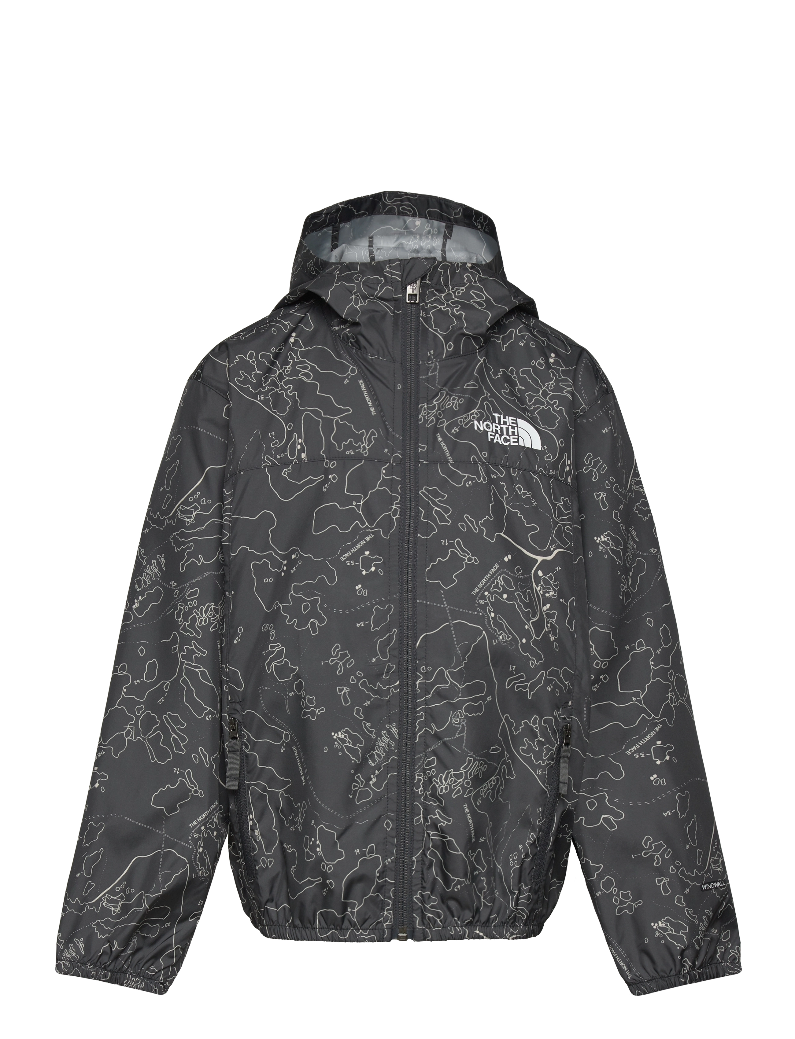 B NEVER STOP HOODED WINDWALL JACKET - ASPHALT GREY BOULDERING