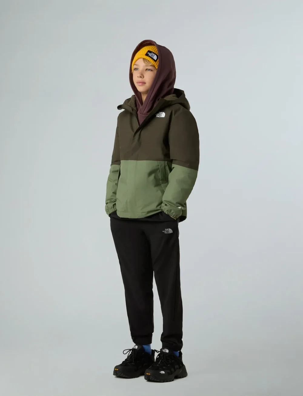 The North Face - B WARM ANTORA RAIN JACKET - shell- & regenjacken - new taupe green/bark mi - 3