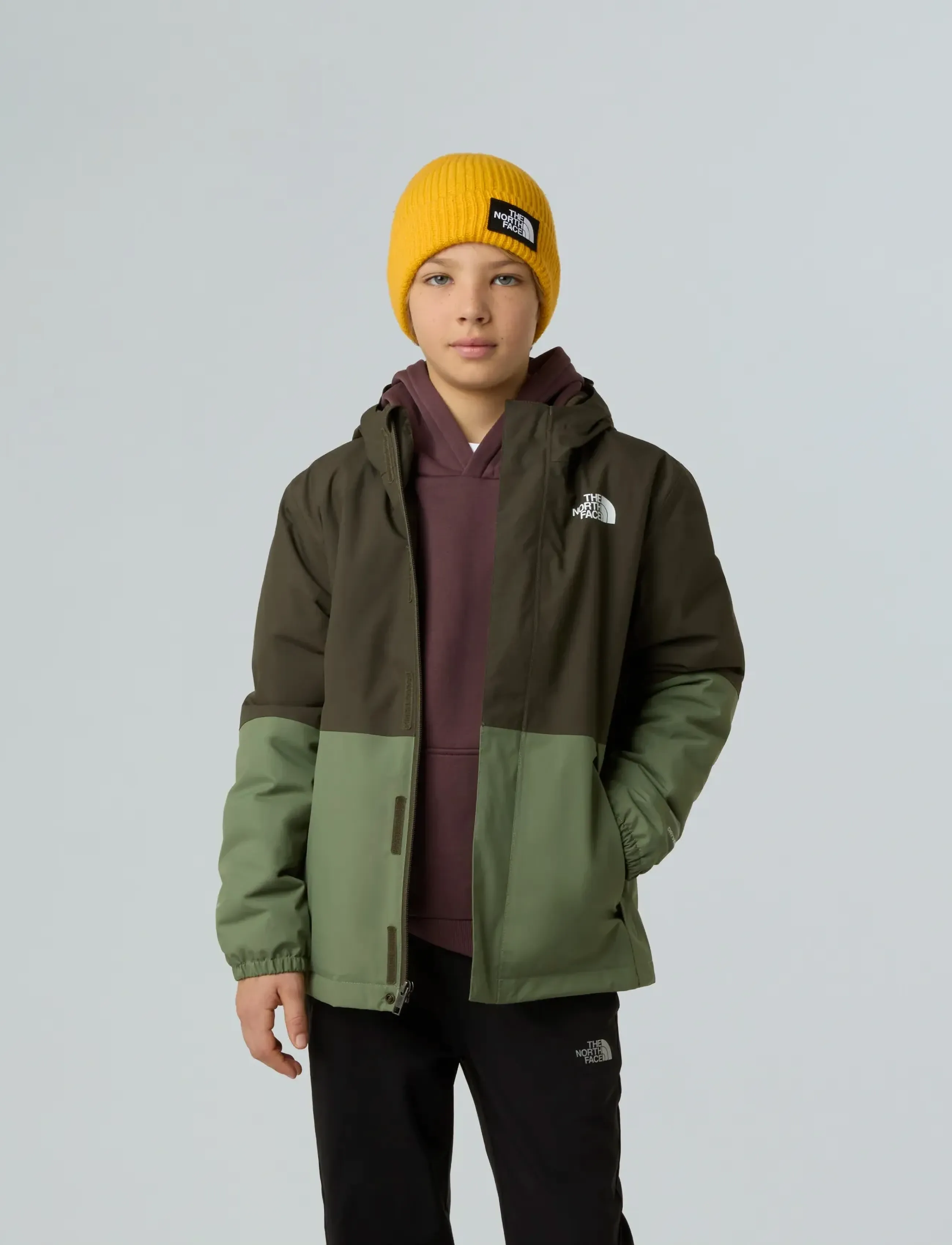 The North Face - B WARM ANTORA RAIN JACKET - new taupe green/bark mi - 5