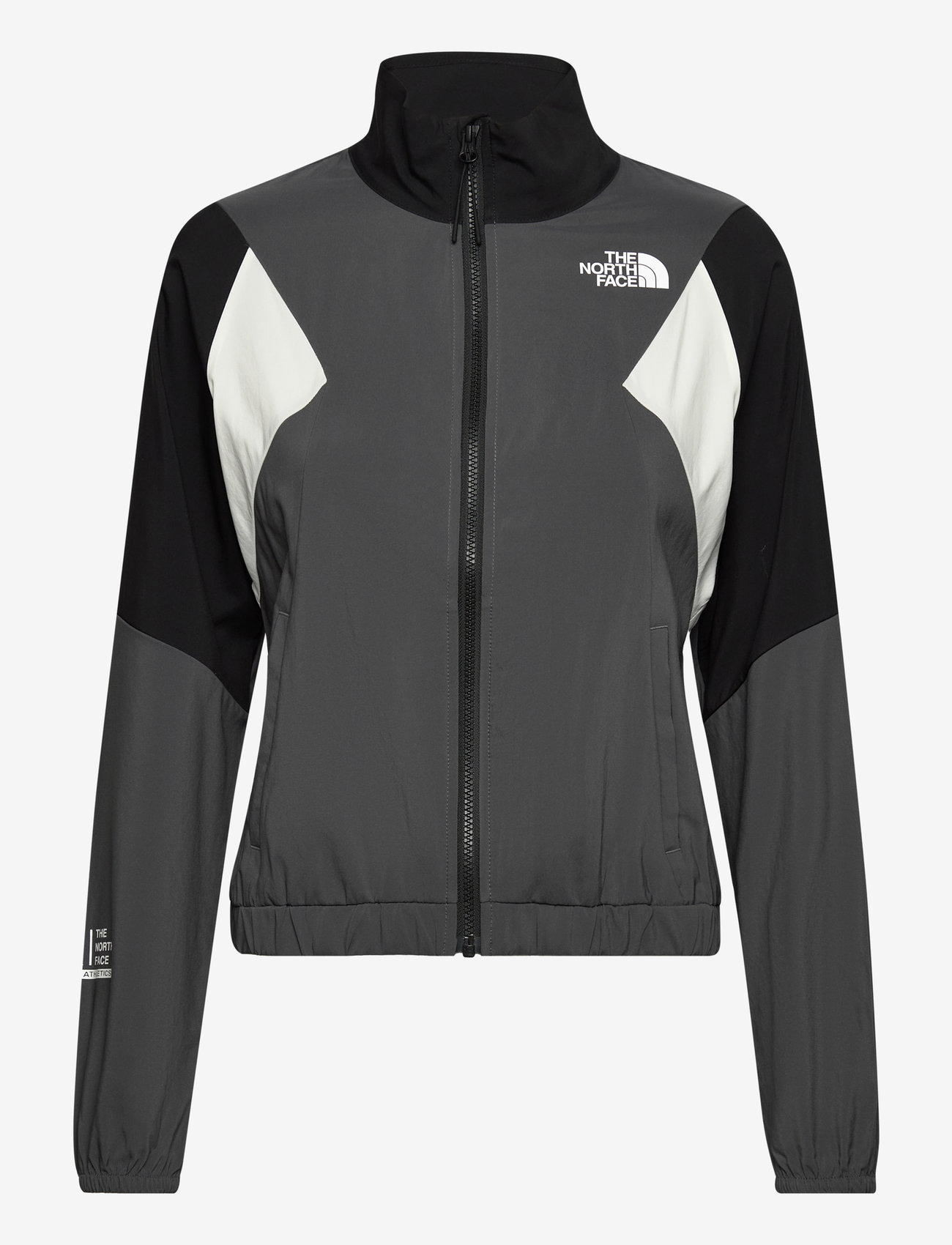 The North Face - W MA WIND TRACK TOP - sportsjakker - anthracite grey/white d - 0