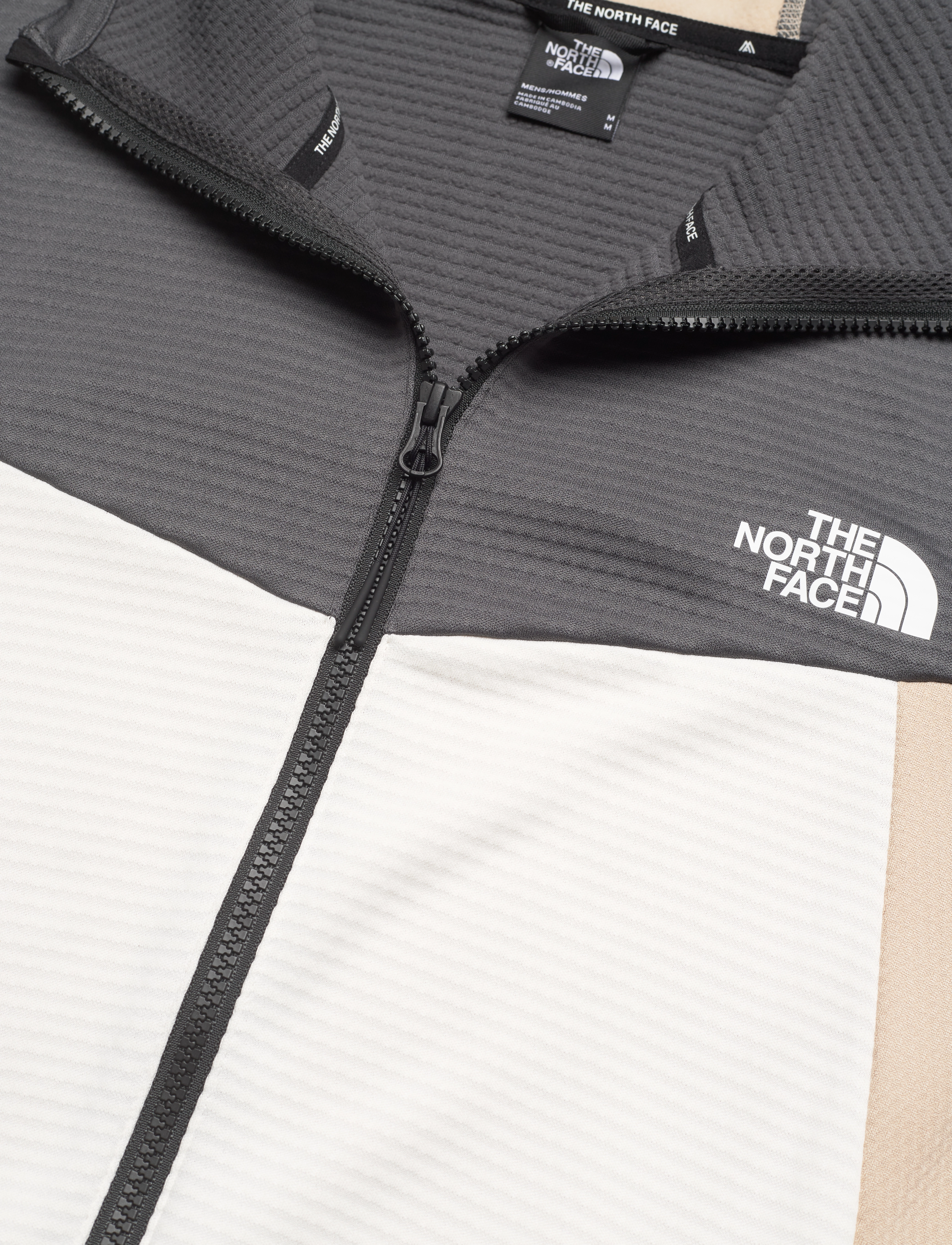 The North Face - M MA FULL ZIP FLEECE - white dune/anthracite g - 2