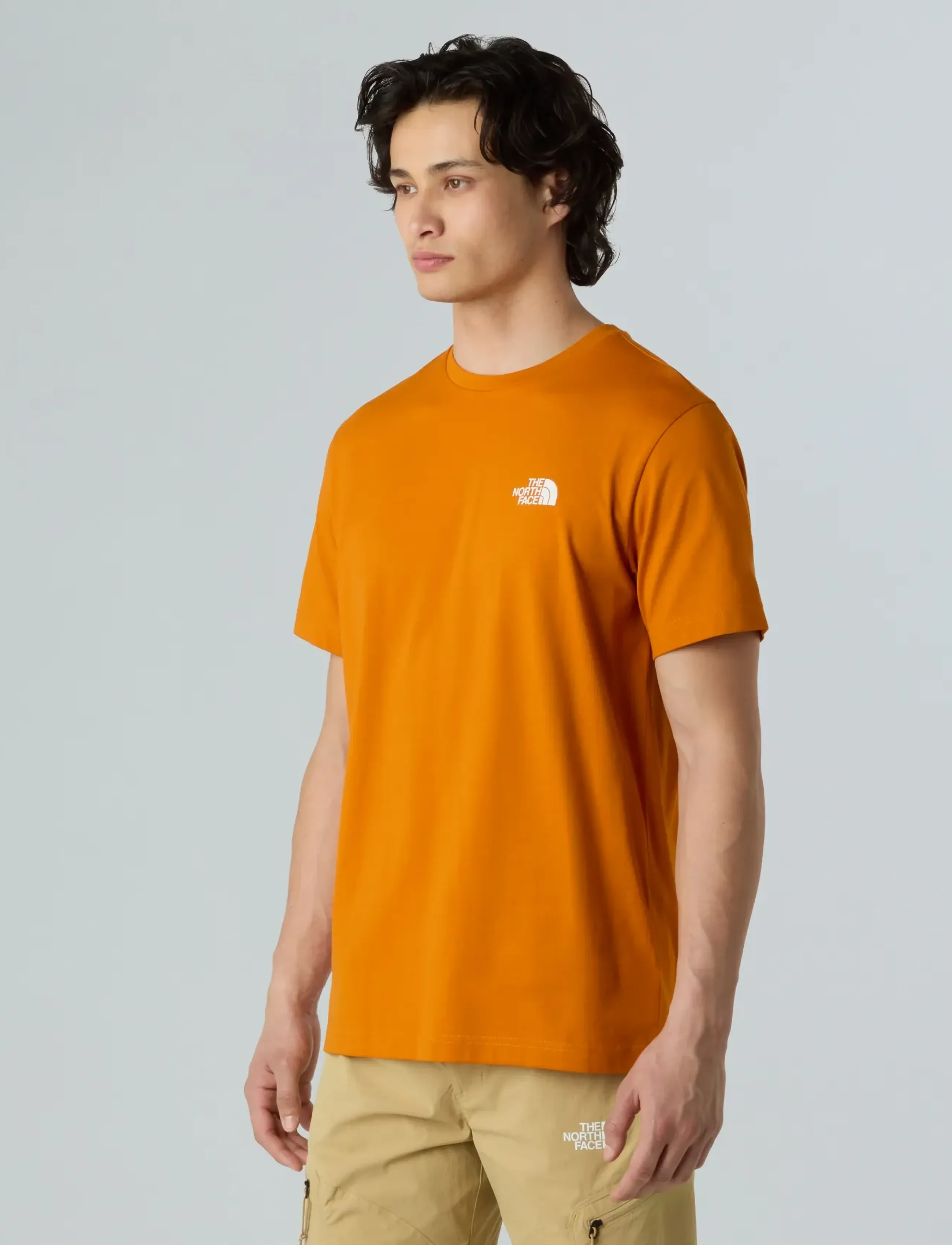 The North Face M SS SIMPLE DOME TEE - Tøj - AGATE ORANGE / orange