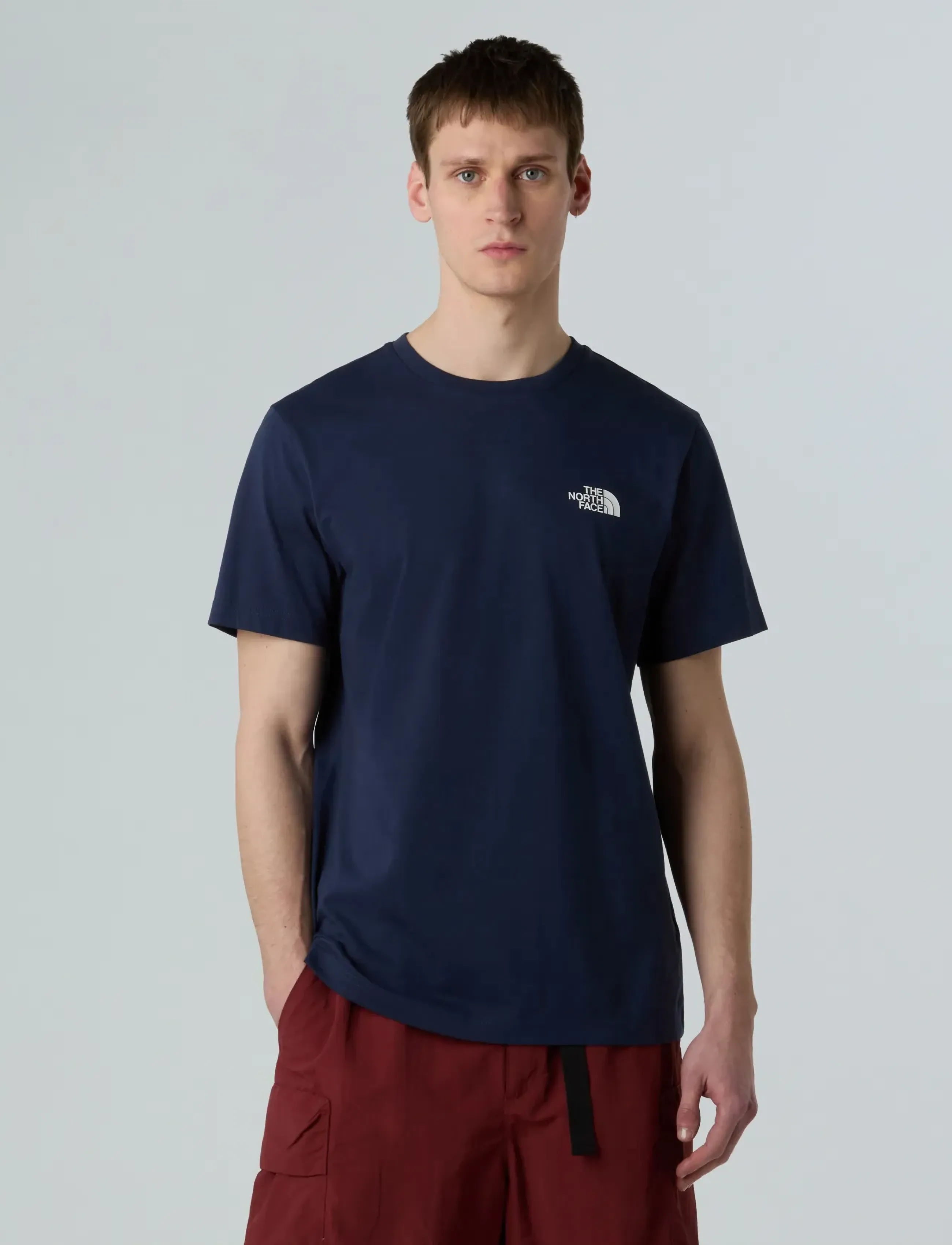 The North Face M S/S SIMPLE DOME TEE - Kleidung - BLUE / navy