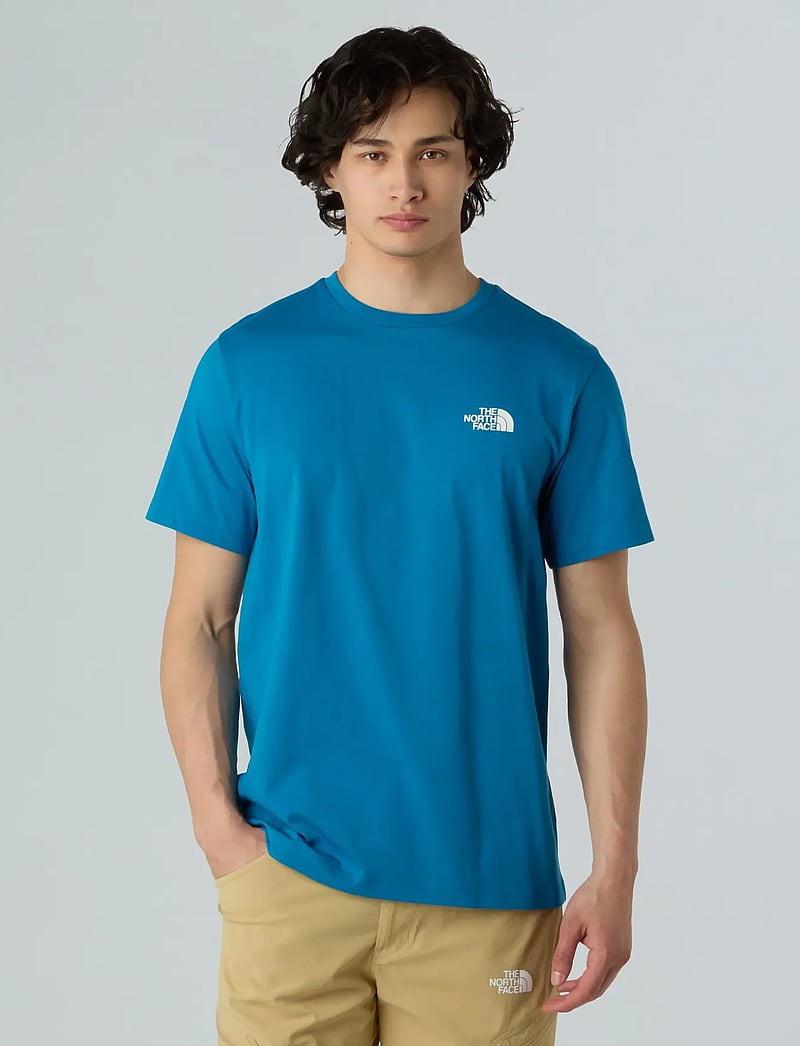 The North Face - M SS SIMPLE DOME TEE - kortærmede t-shirts - dusk blue - 0