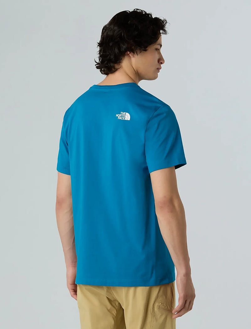 The North Face - M SS SIMPLE DOME TEE - kortærmede t-shirts - dusk blue - 4