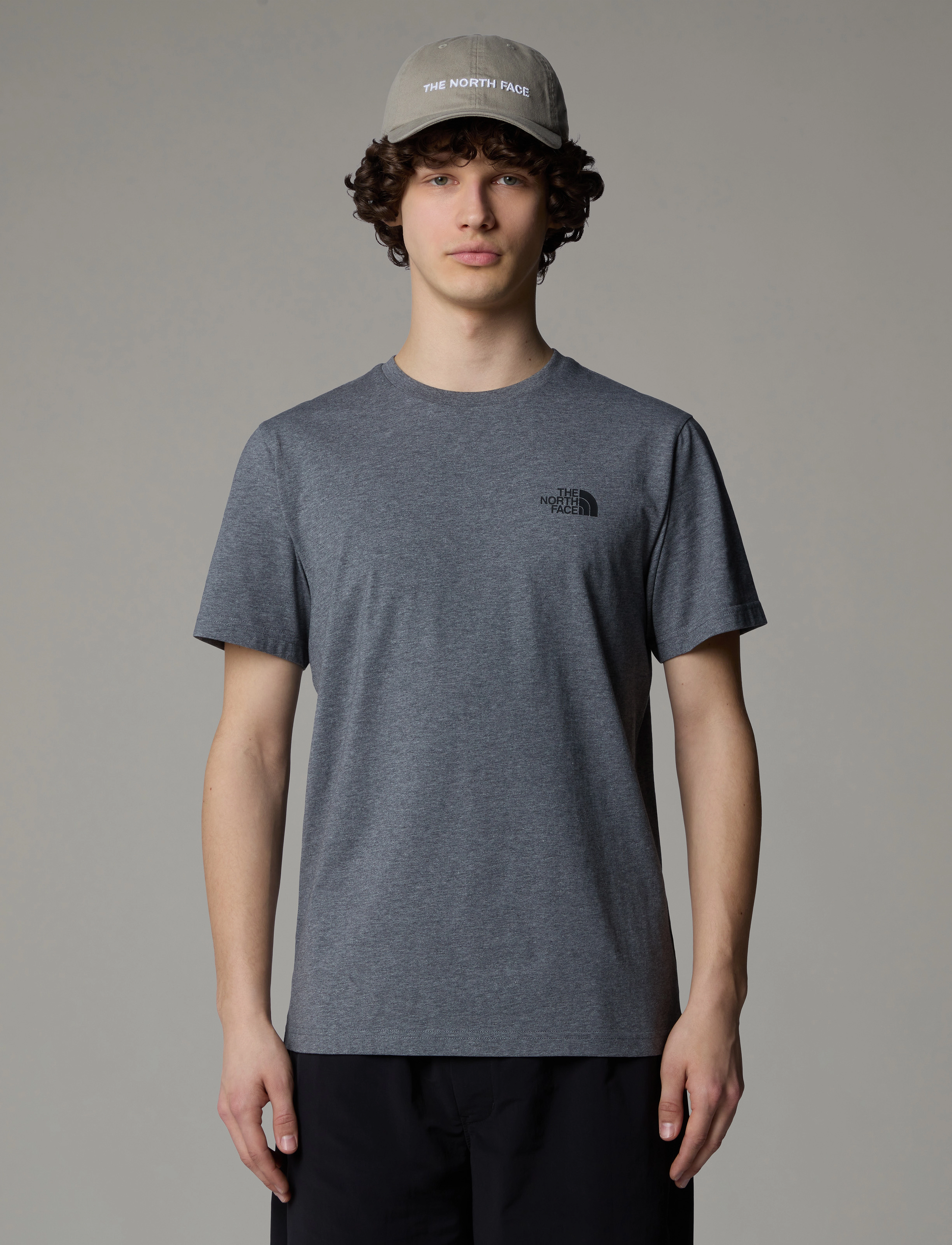The North Face M Ss Simple Dome Tee, XS, Grey, T-Shirts > Kortærmede, Herre