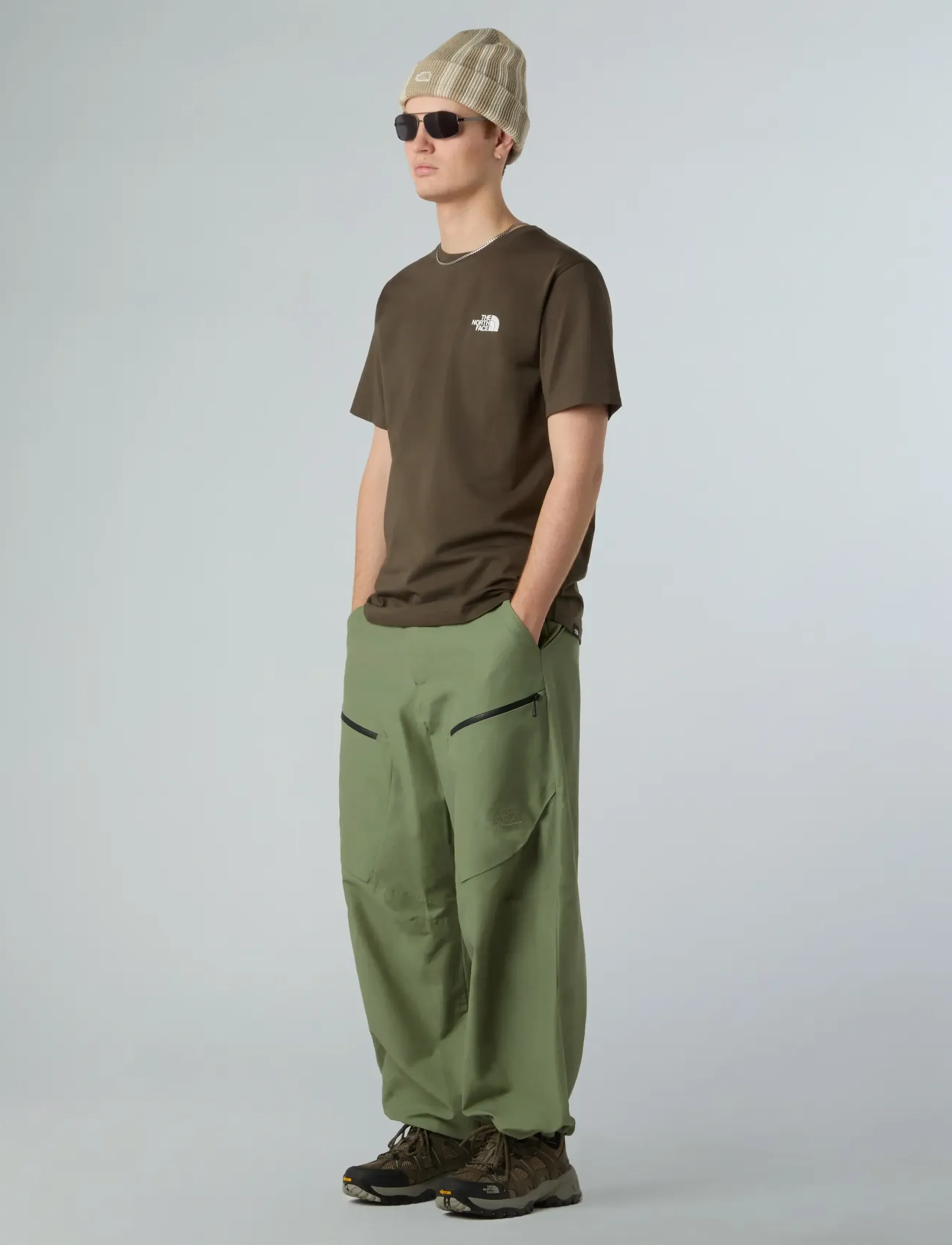 The North Face - M SS SIMPLE DOME TEE - kortärmade t-shirts - new taupe green - 3