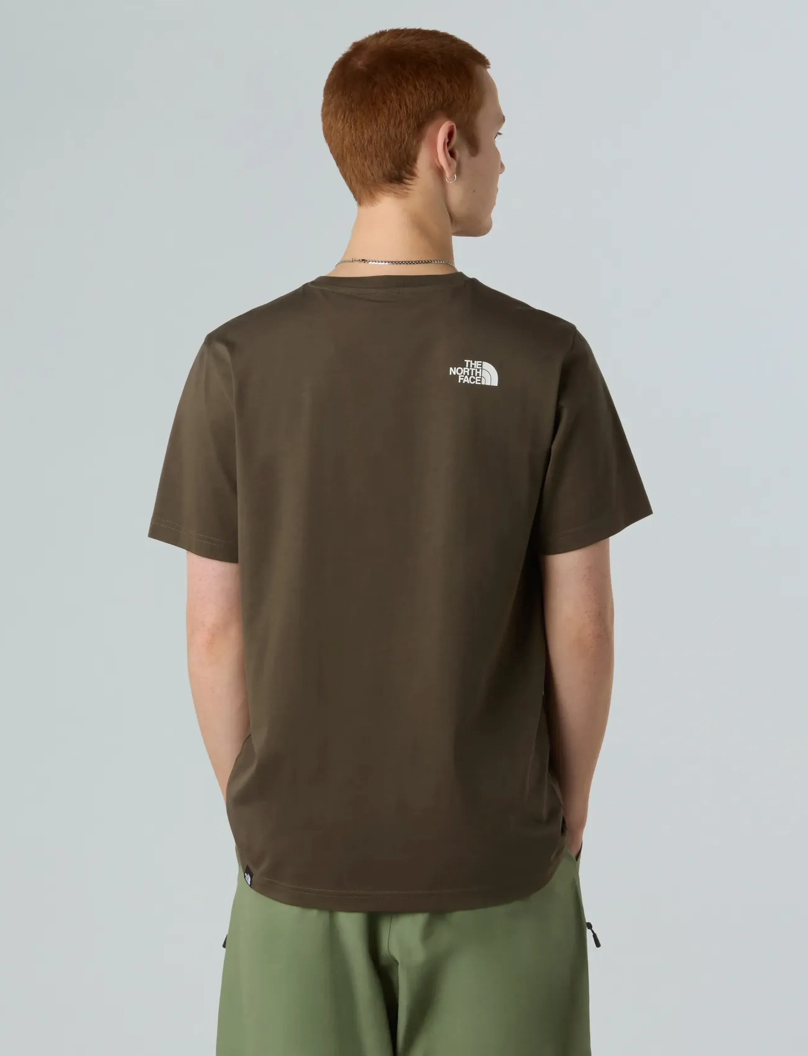 The North Face - M SS SIMPLE DOME TEE - kortärmade t-shirts - new taupe green - 4