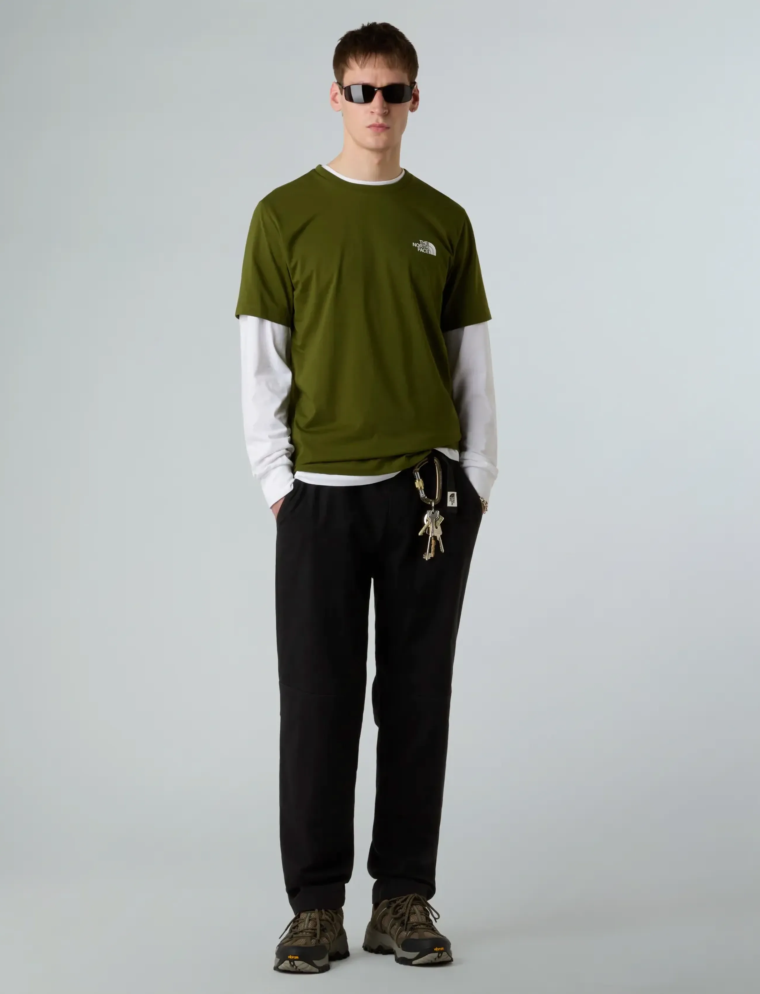 The North Face - M SS SIMPLE DOME TEE - short-sleeved t-shirts - woodland green - 3