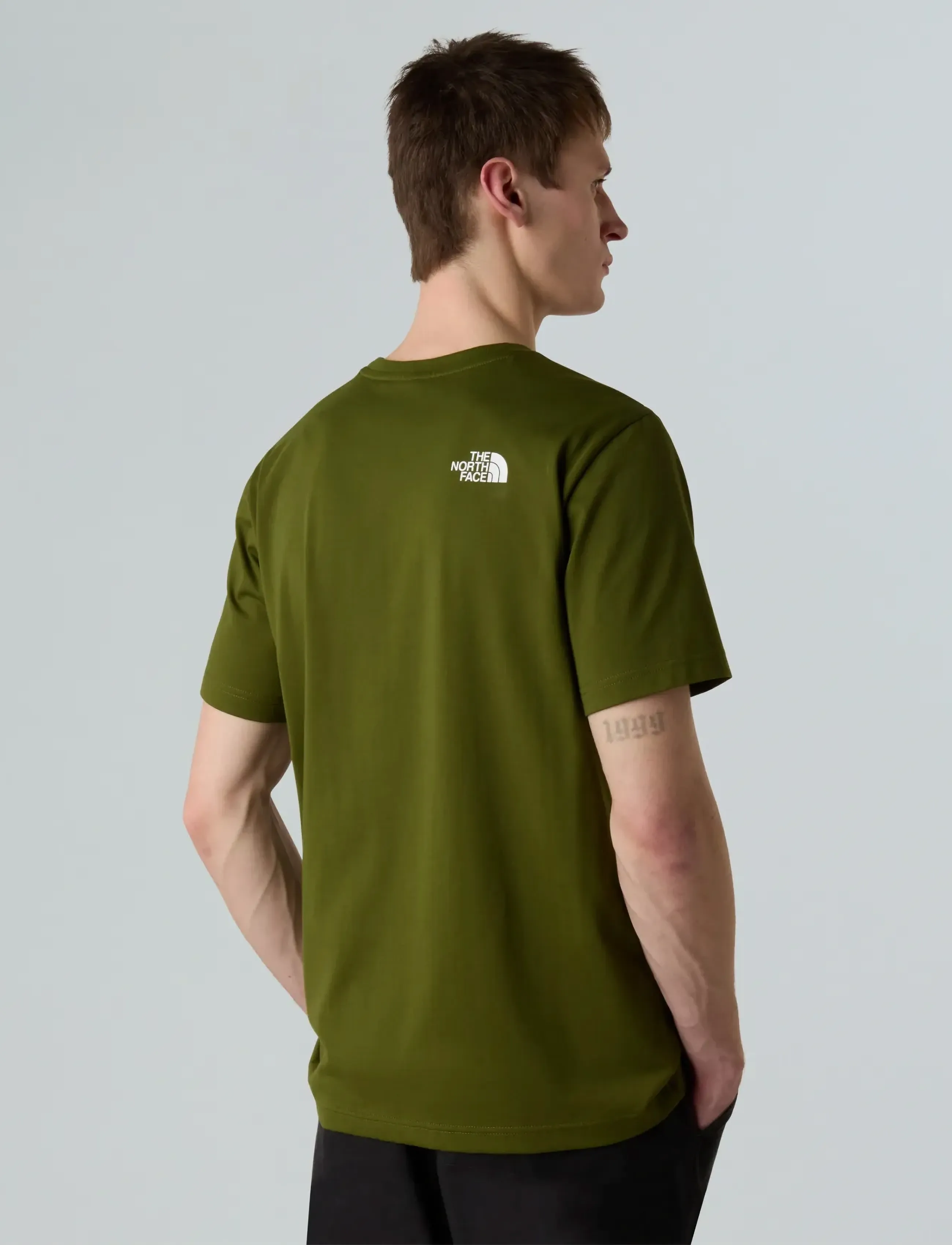 The North Face - M SS SIMPLE DOME TEE - short-sleeved t-shirts - woodland green - 4