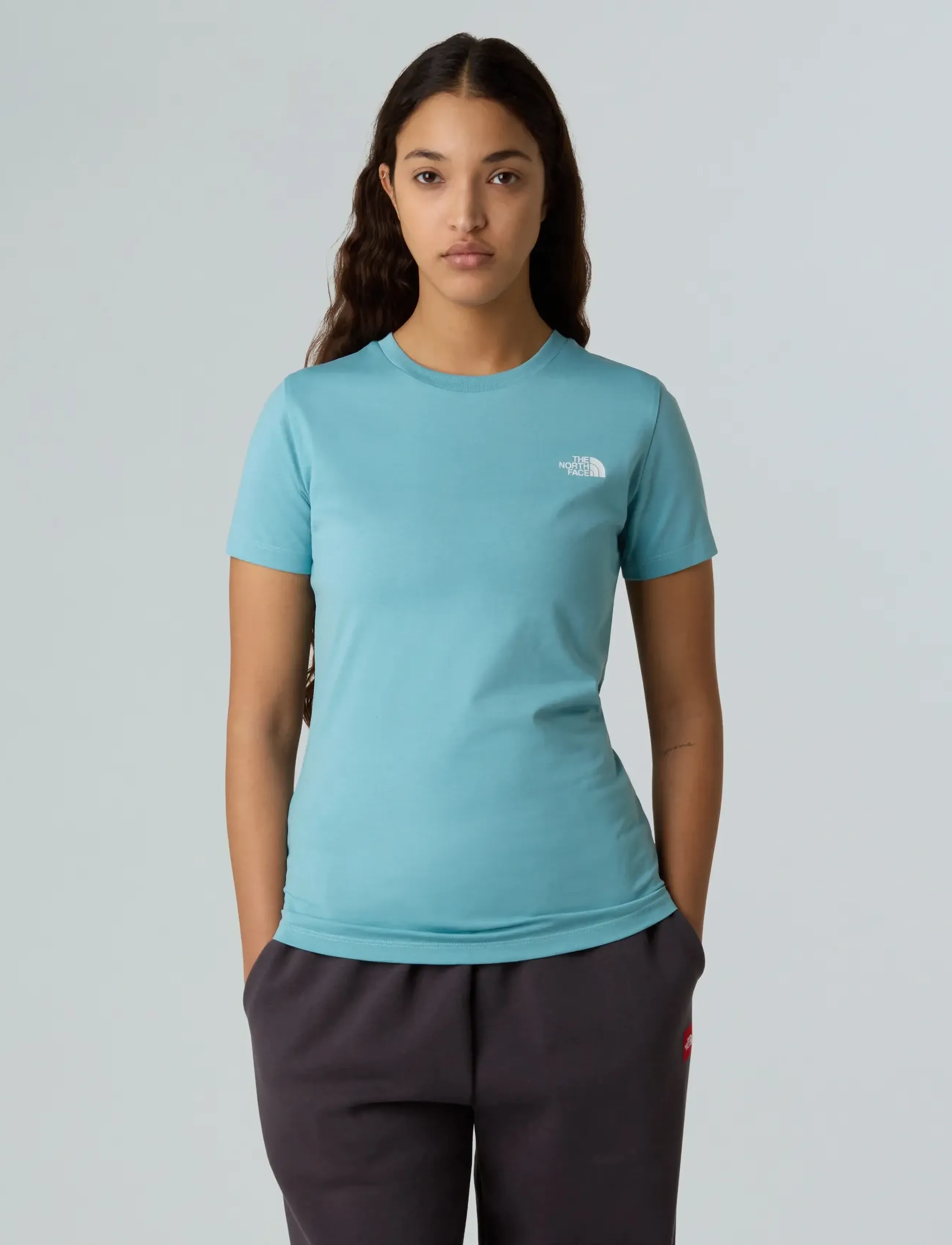 The North Face W SS SD SLIM TEE - T-shirts & Toppar - BLUE ECLIPSE / blue