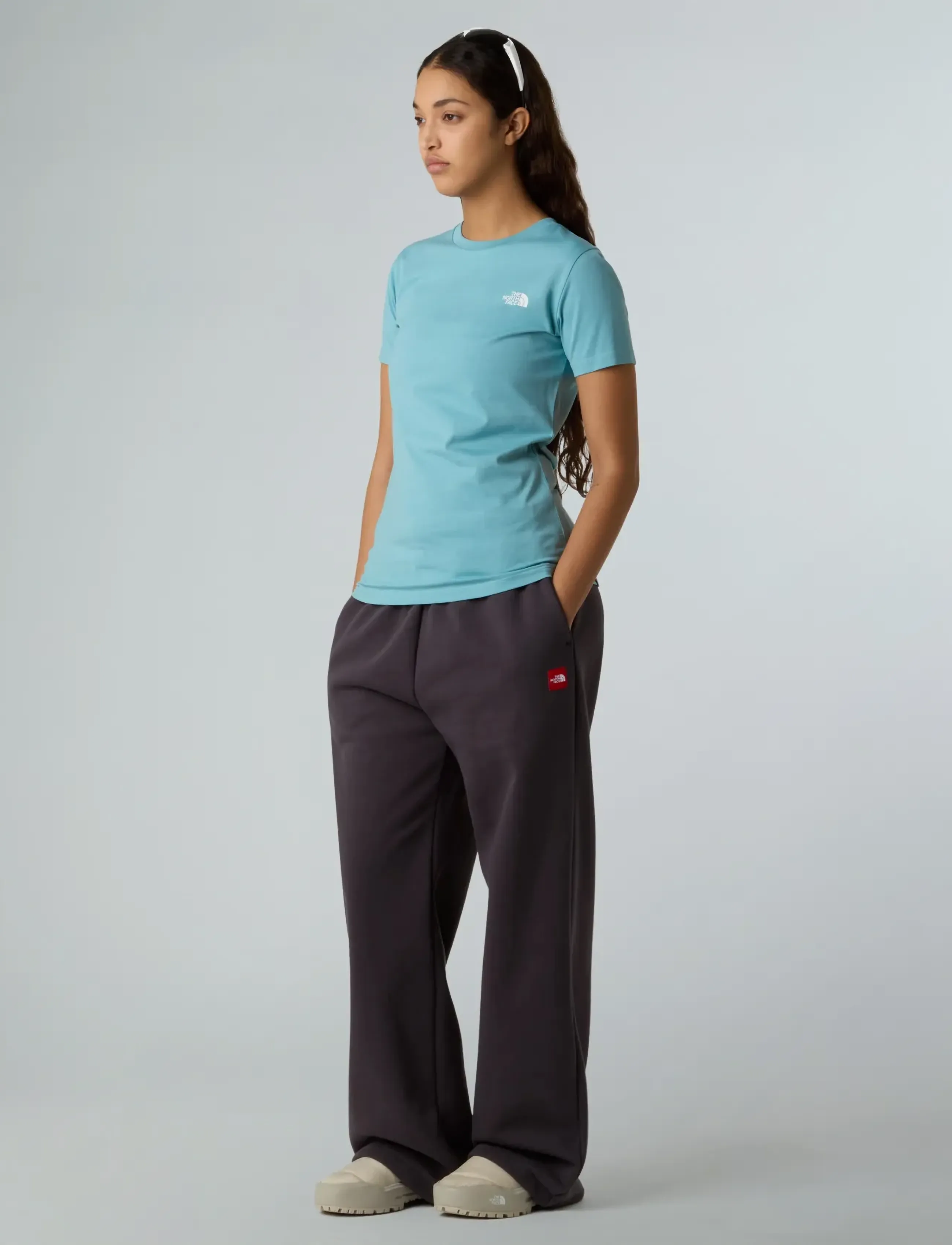 The North Face - W SS SD SLIM TEE - blue eclipse - 3