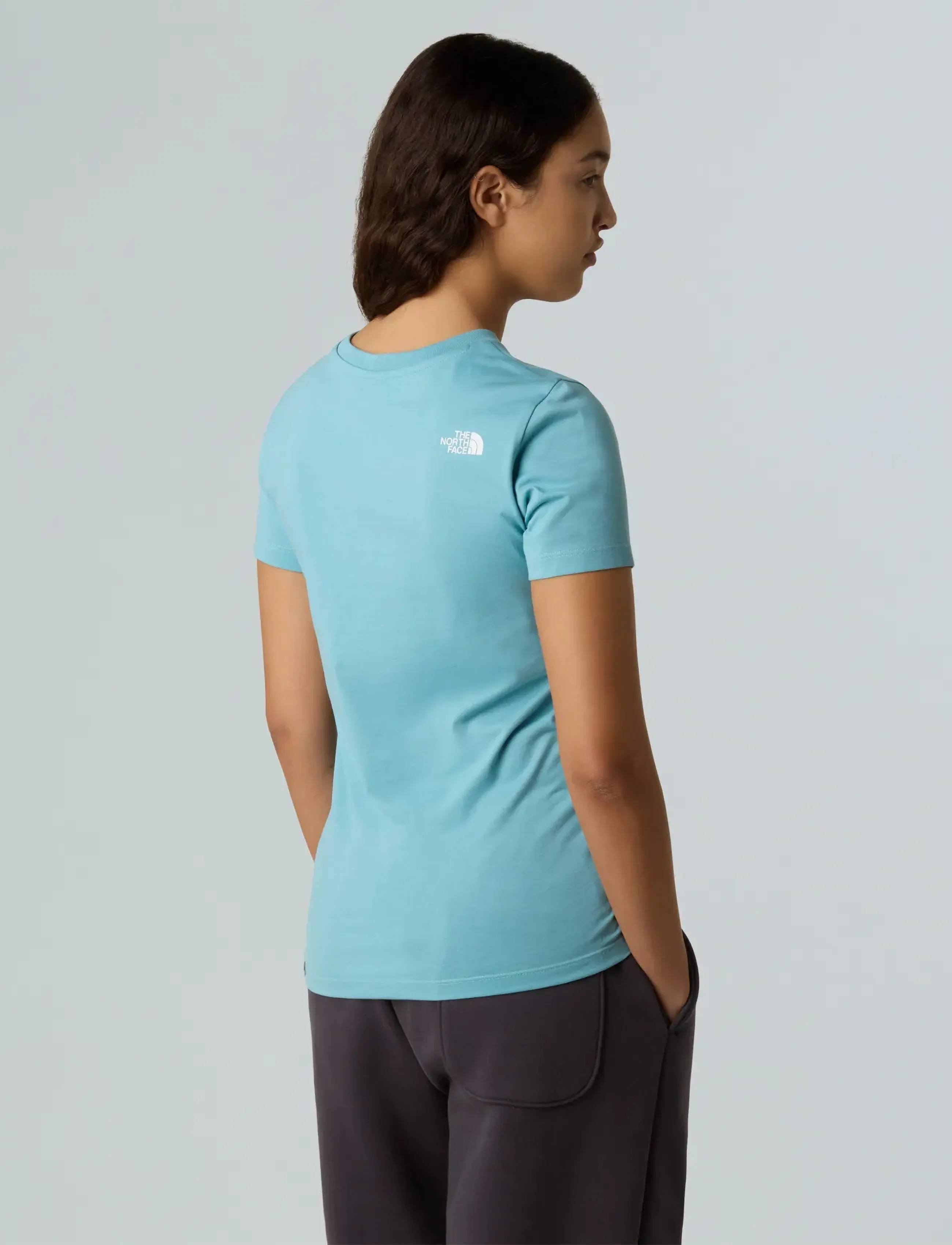 The North Face - W SS SD SLIM TEE - blue eclipse - 4