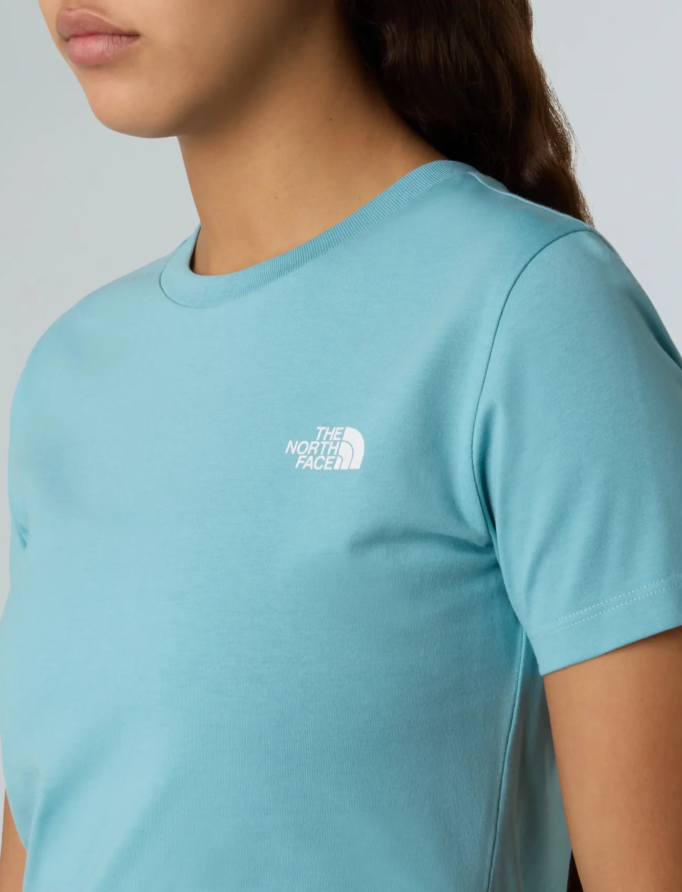 The North Face - W SS SD SLIM TEE - blue eclipse - 5