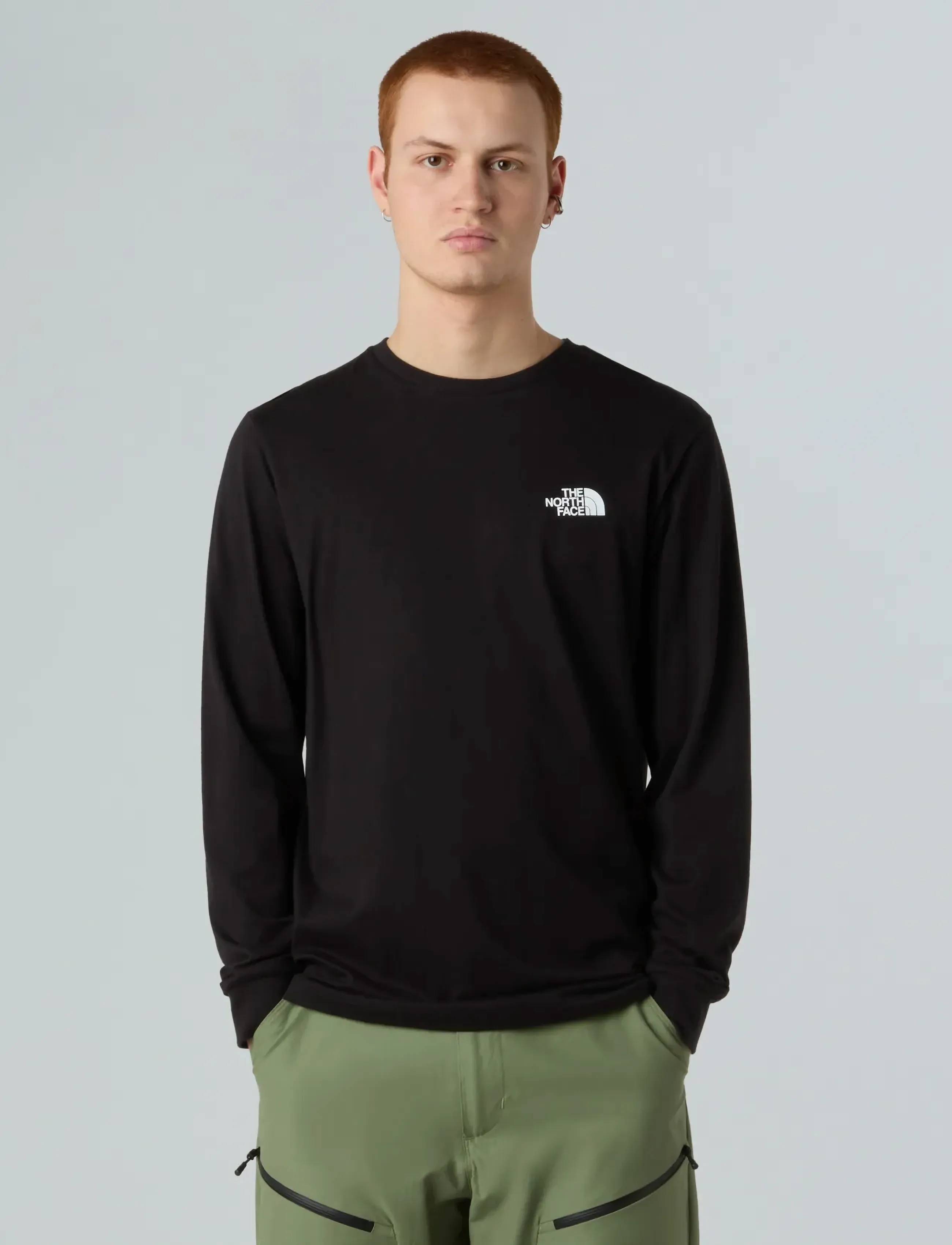 The North Face - M L/S BOX NSE TEE - black - 2