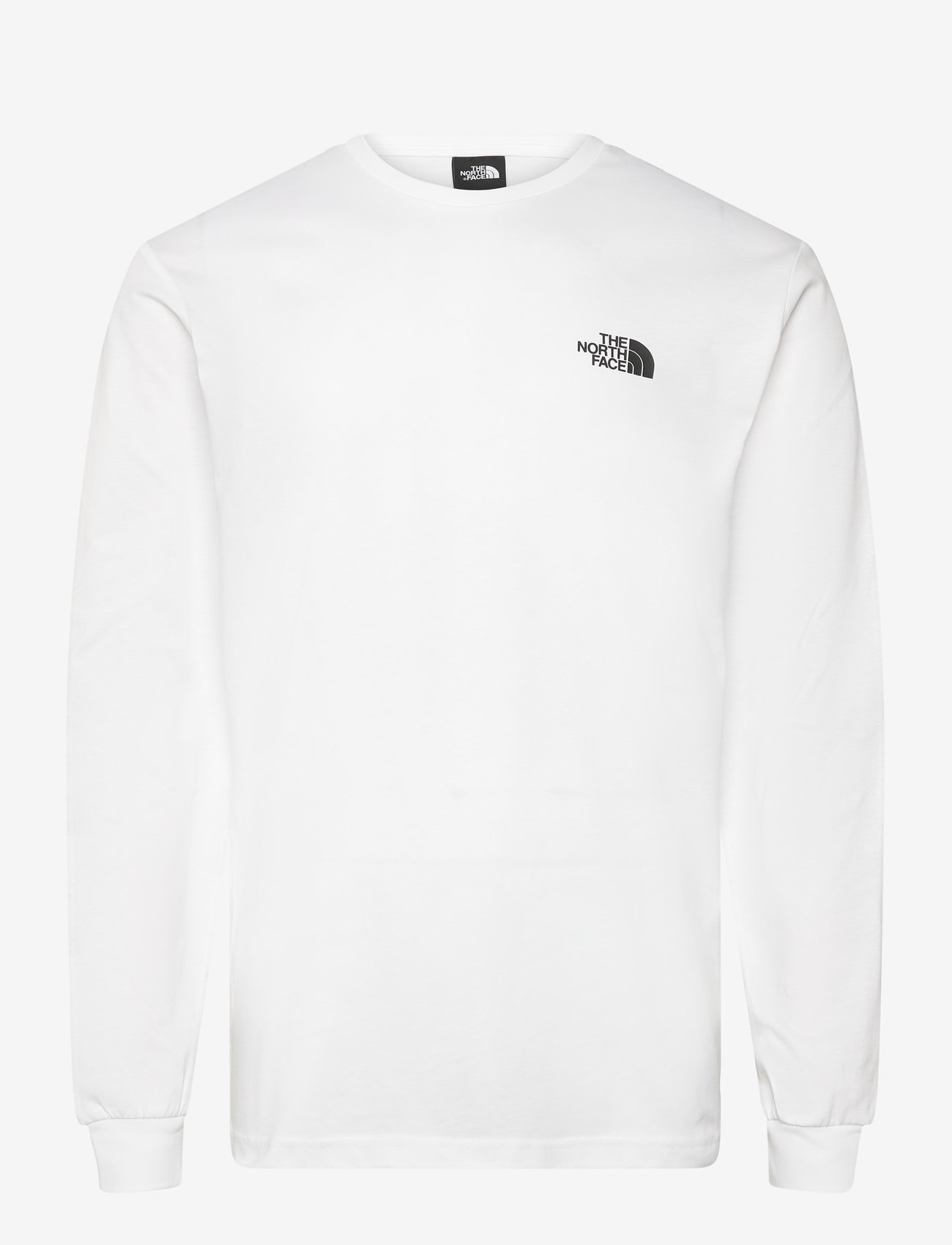 The North Face - M L/S BOX NSE TEE - pikkade varrukatega alussärgid - white - 0