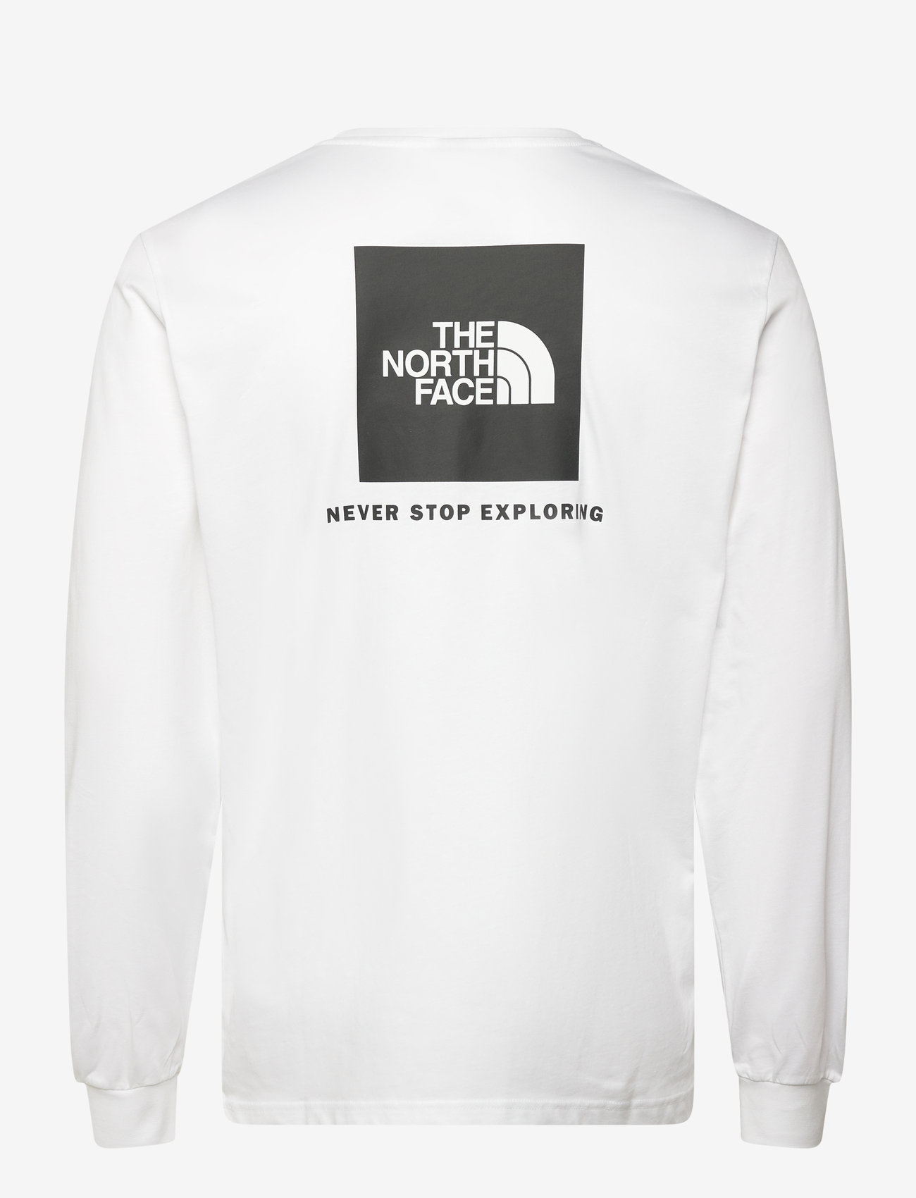 The North Face - M L/S BOX NSE TEE - pikkade varrukatega alussärgid - white - 1