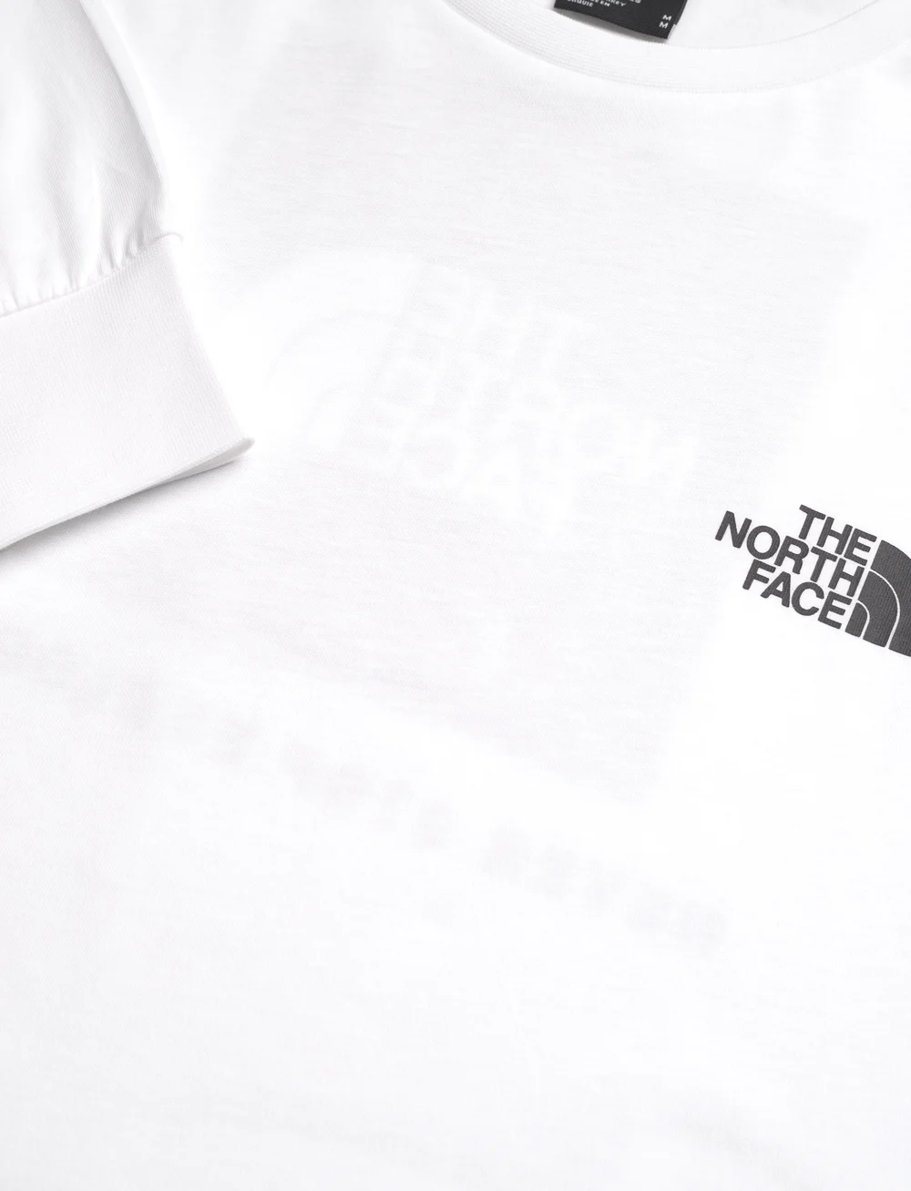 The North Face - M L/S BOX NSE TEE - pikkade varrukatega alussärgid - white - 2