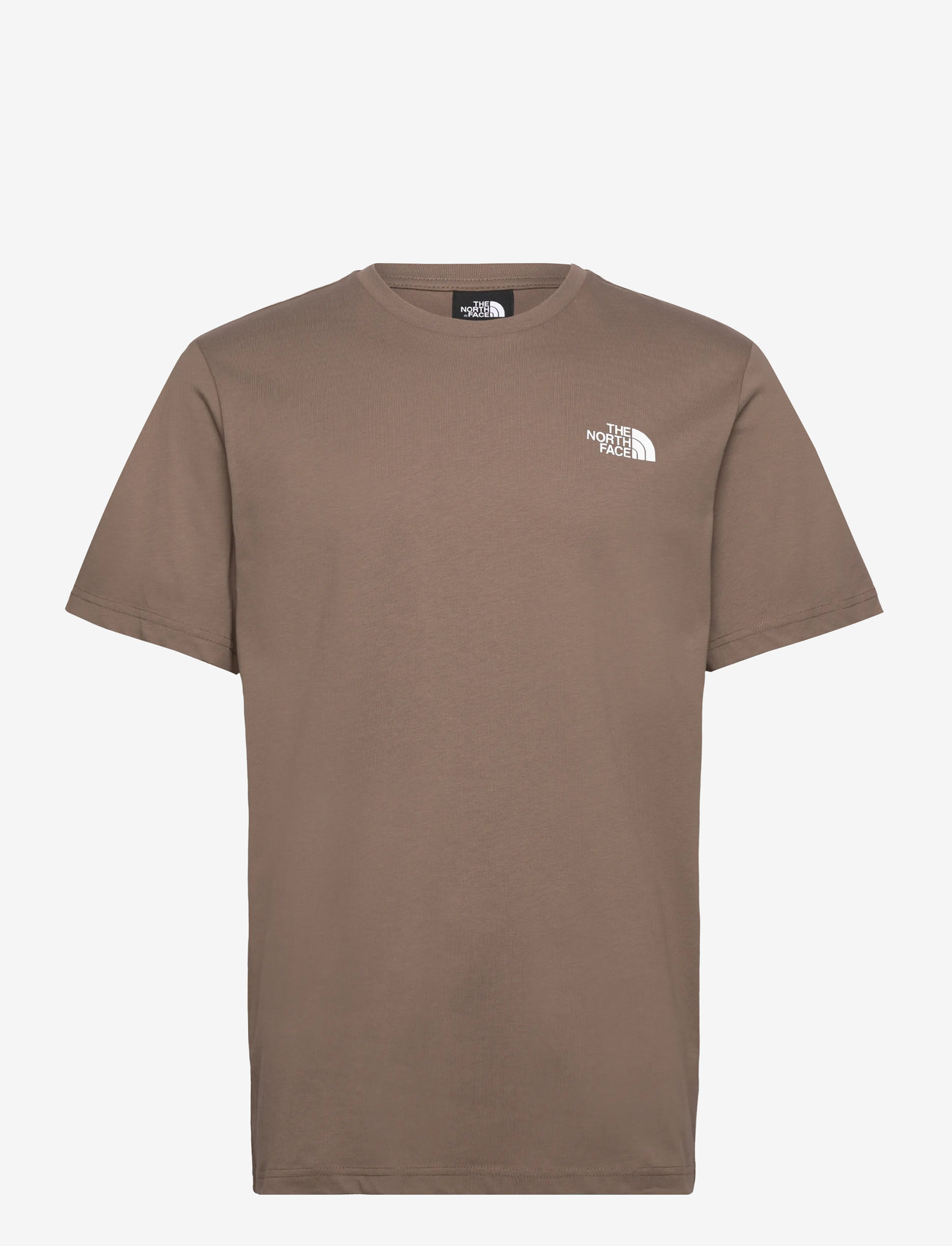 The North Face - M S/S REDBOX TEE - t-shirts - mocha brown/mushroom gr - 1