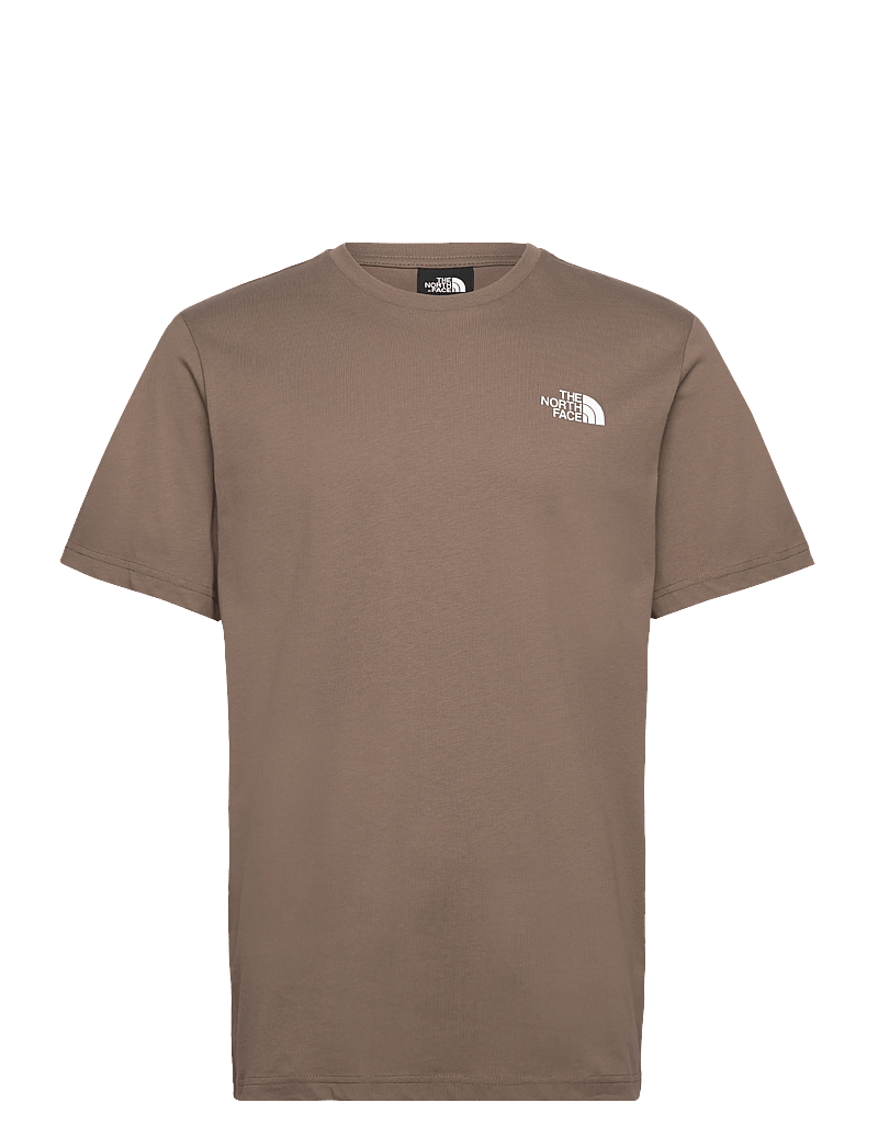 The North Face - M S/S REDBOX TEE - t-shirts - mocha brown/mushroom gr - 1
