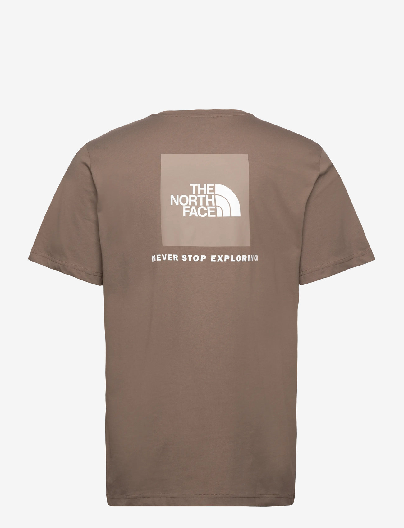 The North Face - M S/S REDBOX TEE - t-shirts - mocha brown/mushroom gr - 2