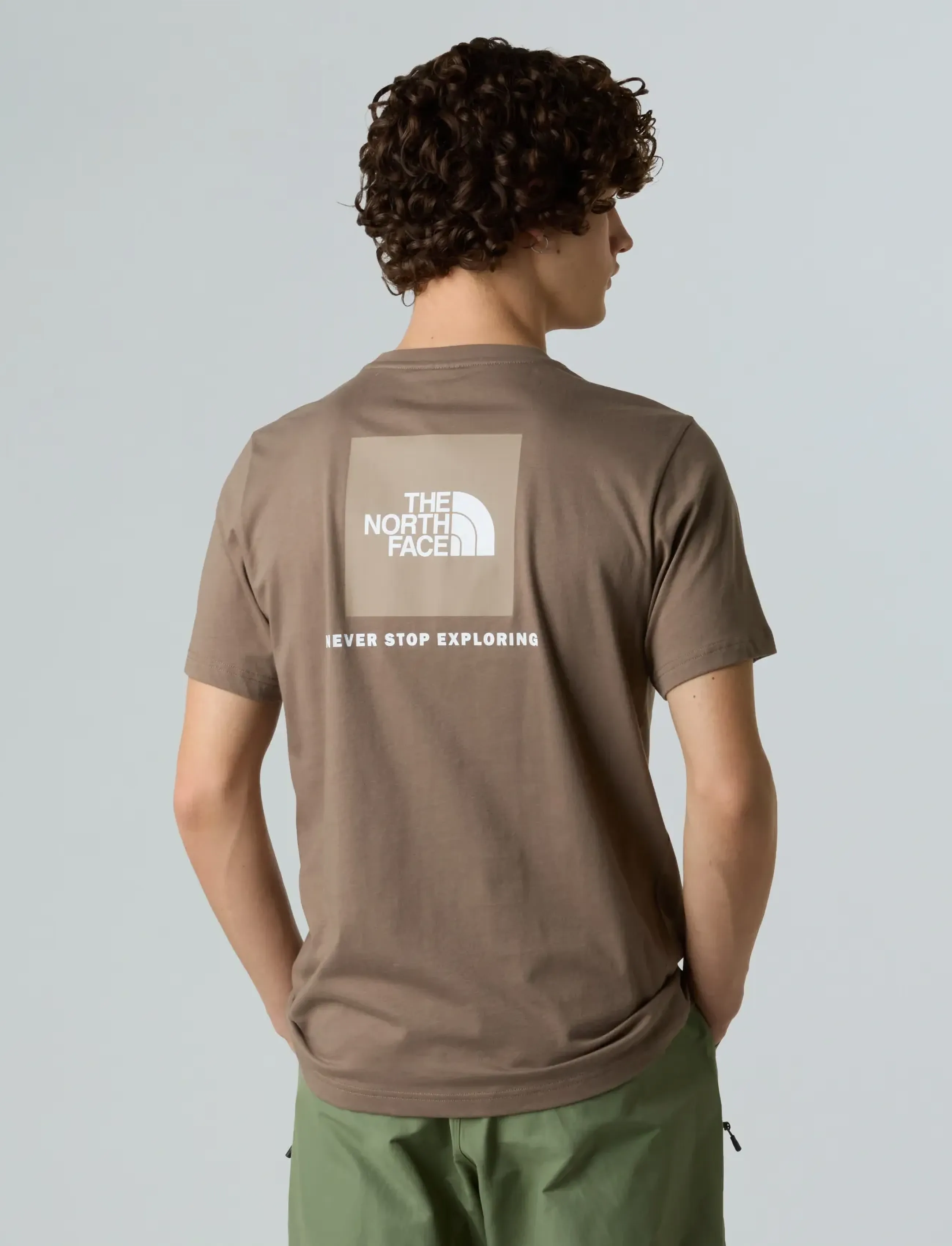 The North Face M S/S REDBOX TEE - Kurzärmelig - MOCHA BROWN/MUSHROOM GR / brown