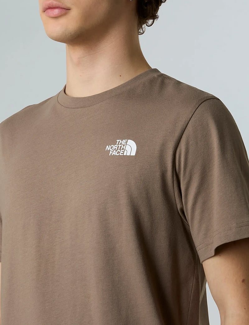 The North Face - M S/S REDBOX TEE - t-shirts - mocha brown/mushroom gr - 5