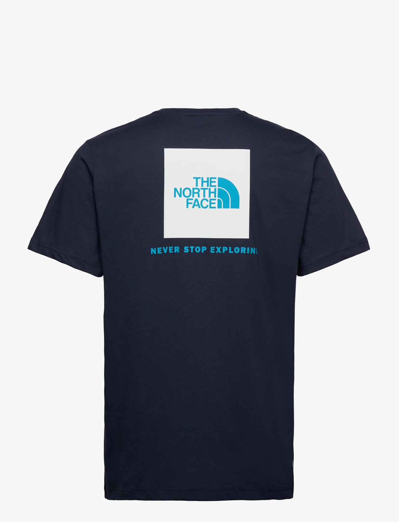 The North Face - M SS BOX NSE TEE - t-shirts - summit navy/tnf white - 1