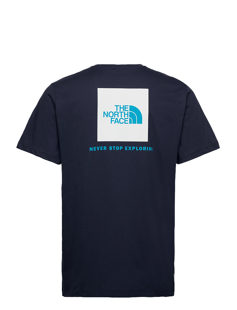 The North Face - M SS BOX NSE TEE - t-shirts - summit navy/tnf white - 1