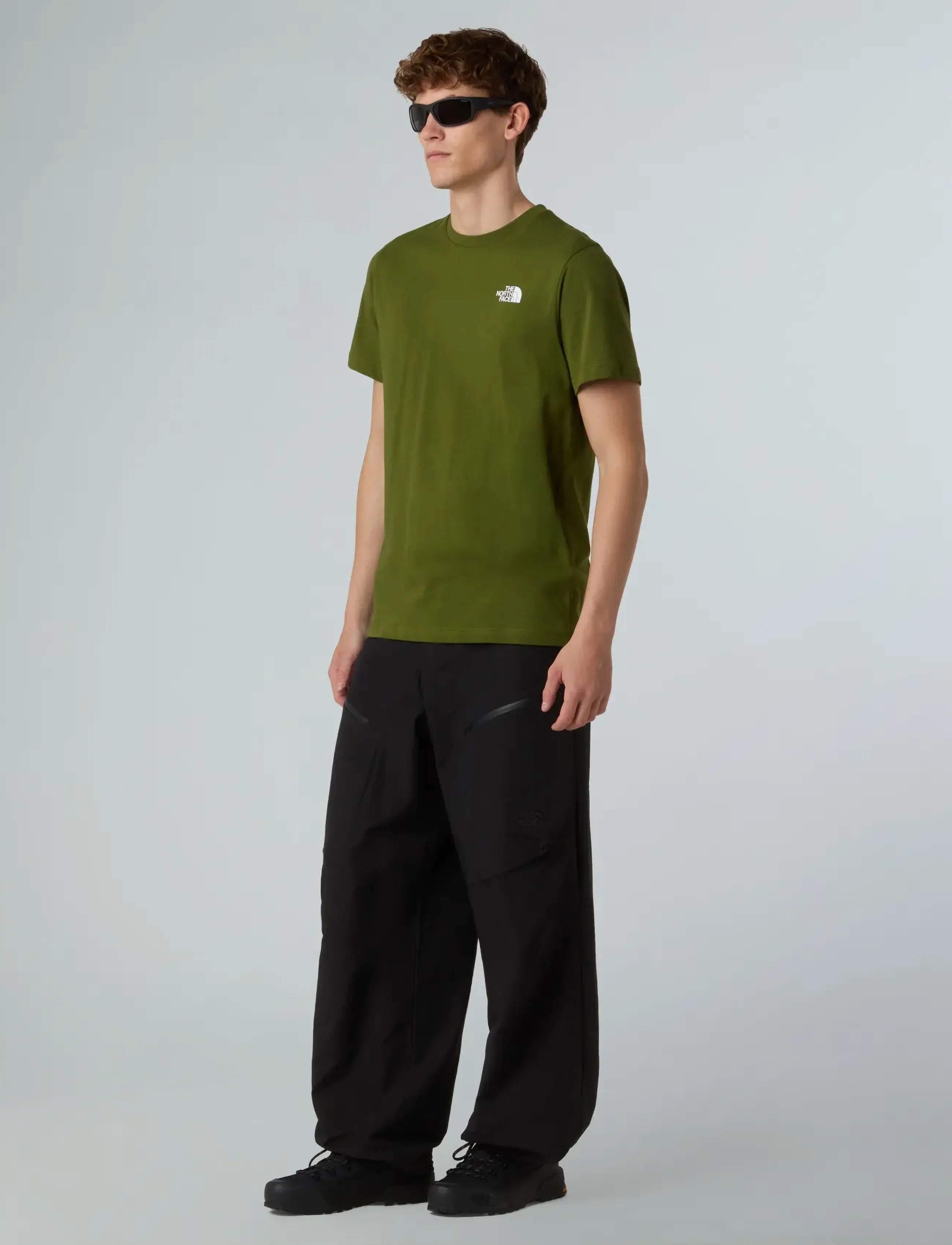 The North Face - M SS BOX NSE TEE - oberteile & t-shirts - woodland green/tnf blac - 4