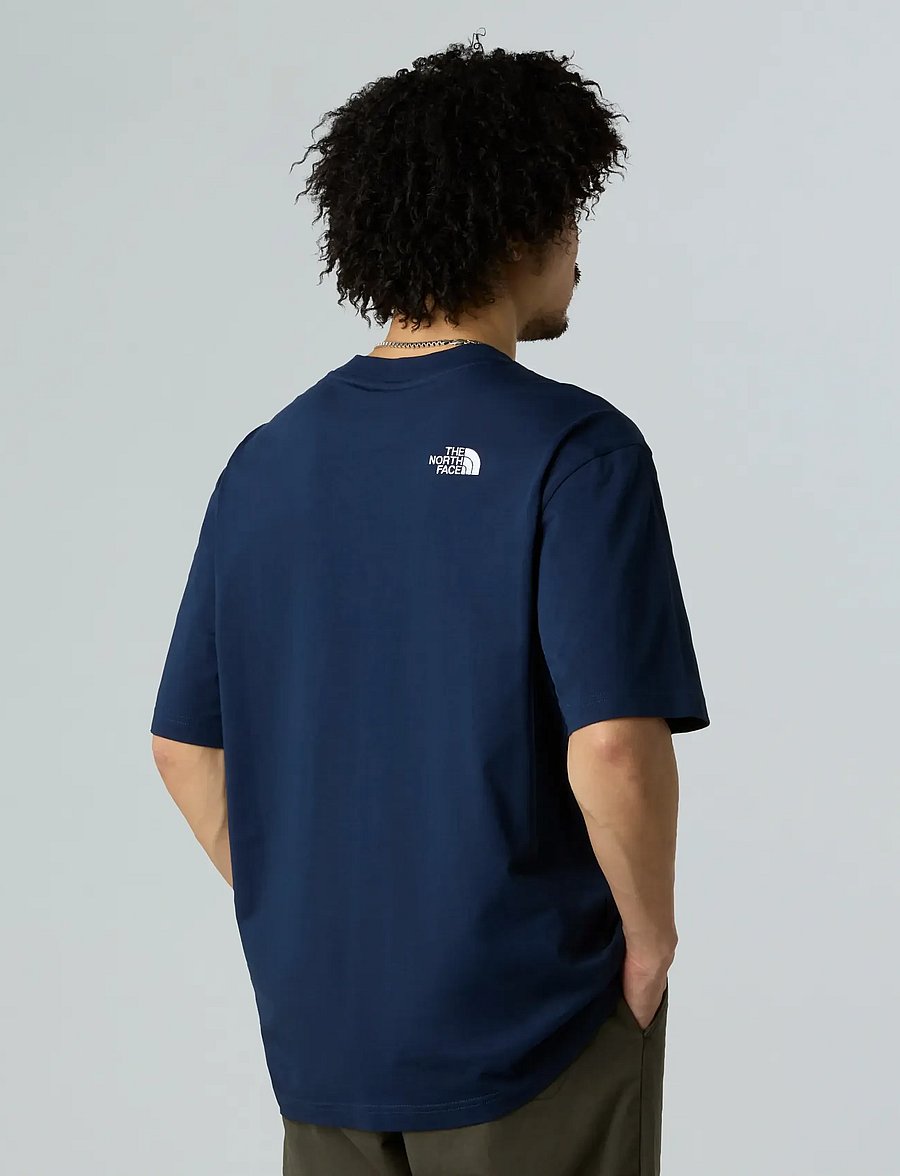 The North Face - M SS ESSENTIAL OVERSIZE TEE - oberteile & t-shirts - summit navy - 4