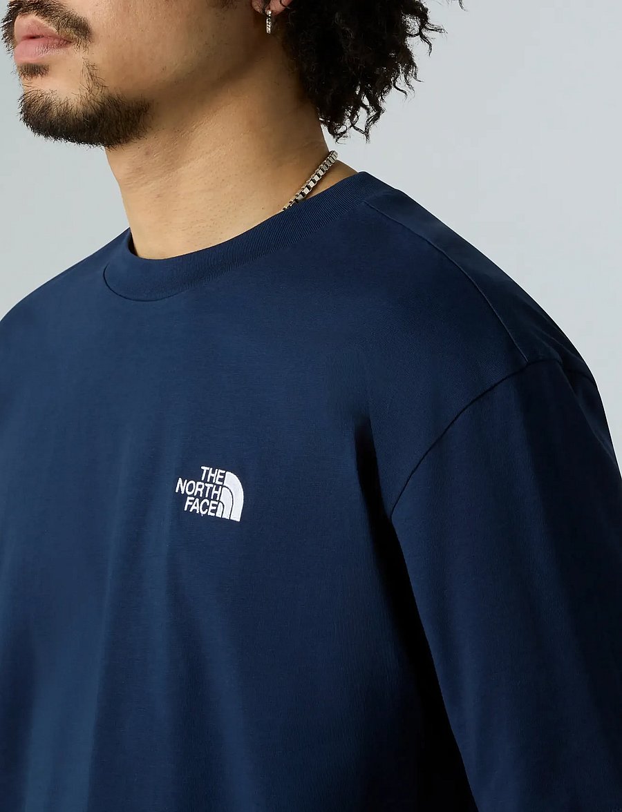 The North Face - M SS ESSENTIAL OVERSIZE TEE - oberteile & t-shirts - summit navy - 5