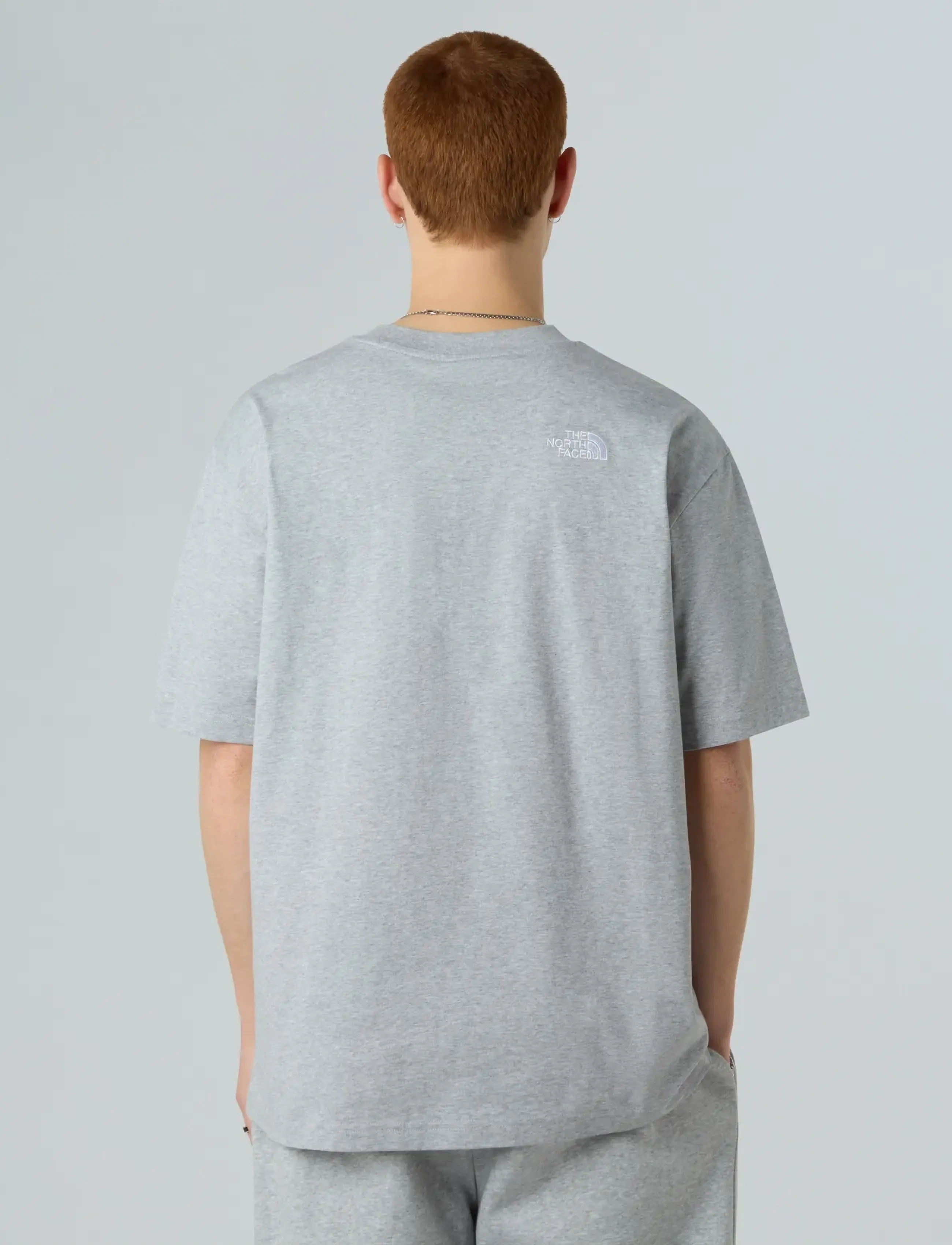 The North Face - M SS ESSENTIAL OVERSIZE TEE - tops & t-shirts - tnf light grey heather - 4
